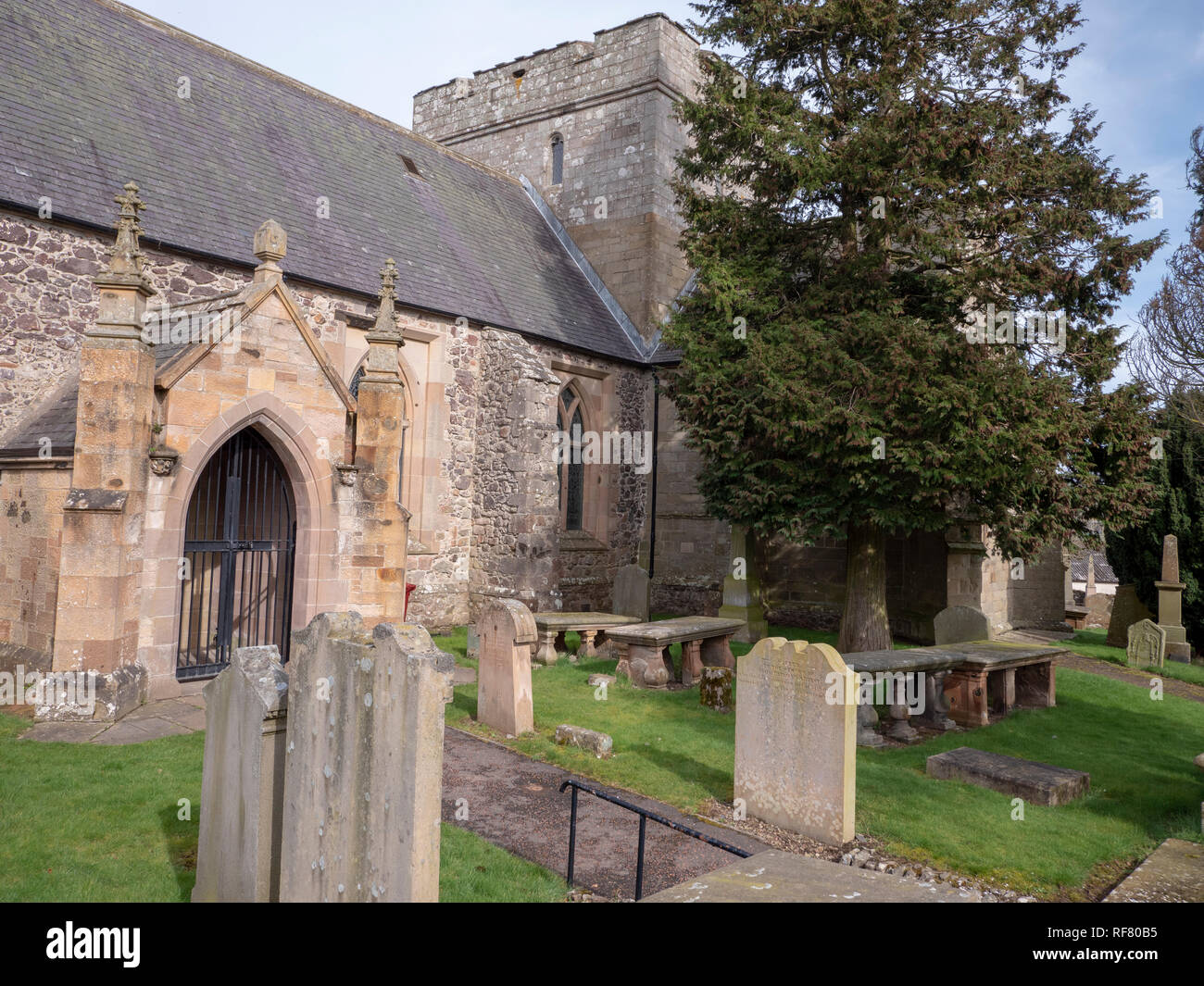 Biggar Kirk o la chiesa di St Mary Biggar, South Lanarkshire, Scotland, Regno Unito. Foto Stock