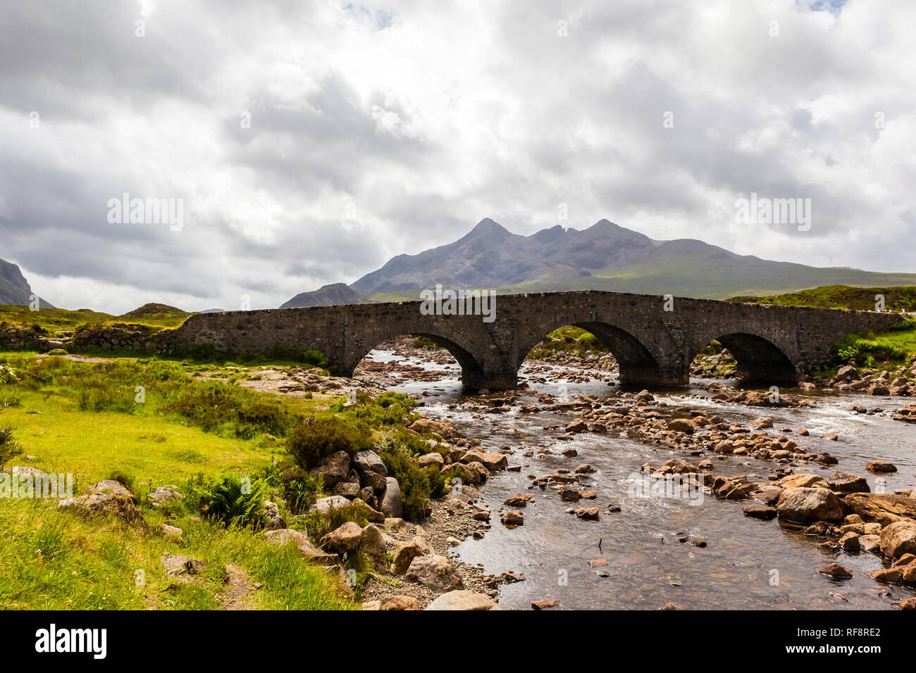 Inghilterra e Scozia, vecchio ponte di Sligarchan,, Schottland, Alte Bruecke in Sligarchan, Foto Stock