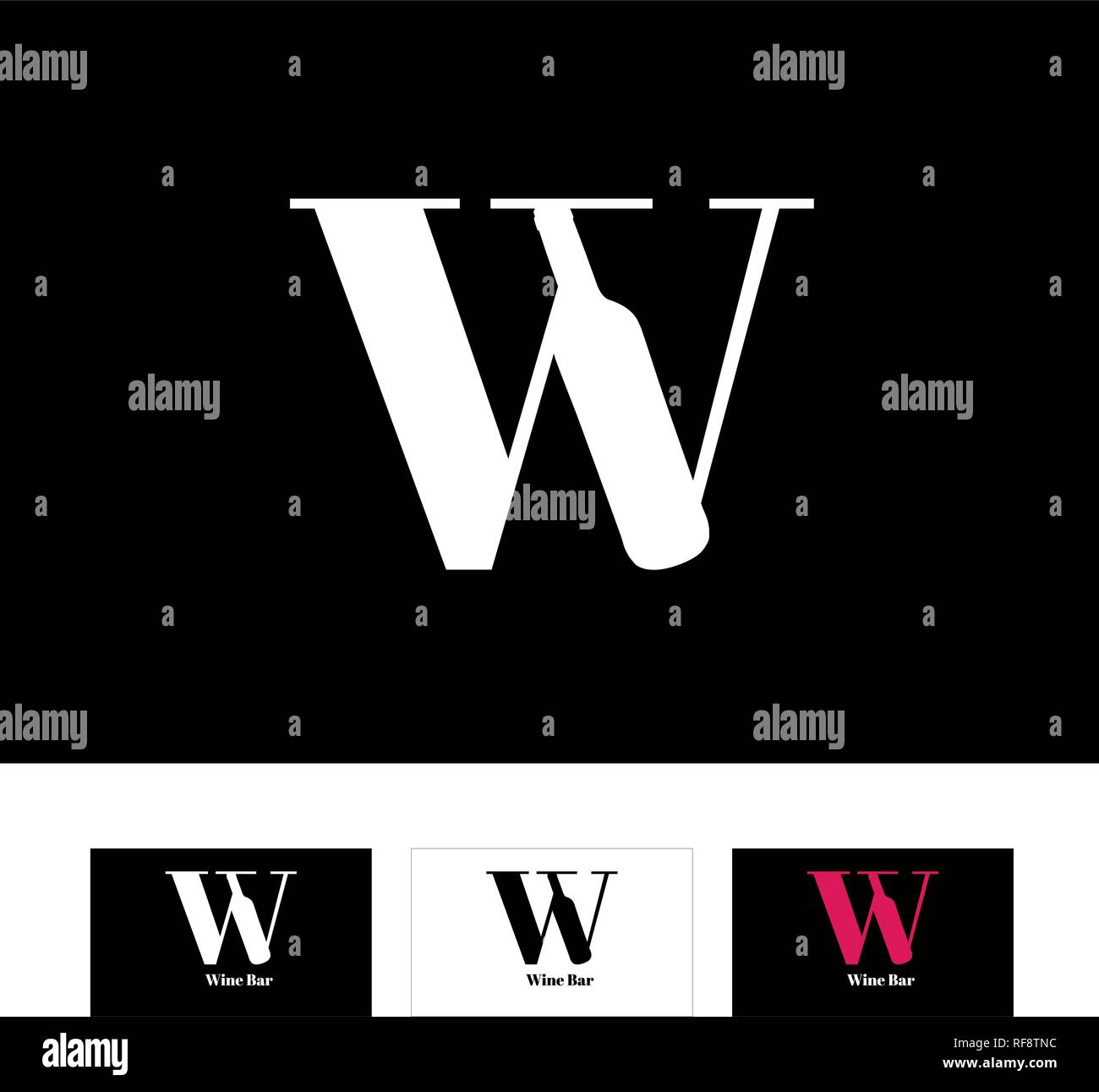 Il simbolo con la lettera P e la silhouette della bottiglia di vino. Idea per vino logo aziendale. Illustrazione Vettoriale Illustrazione Vettoriale