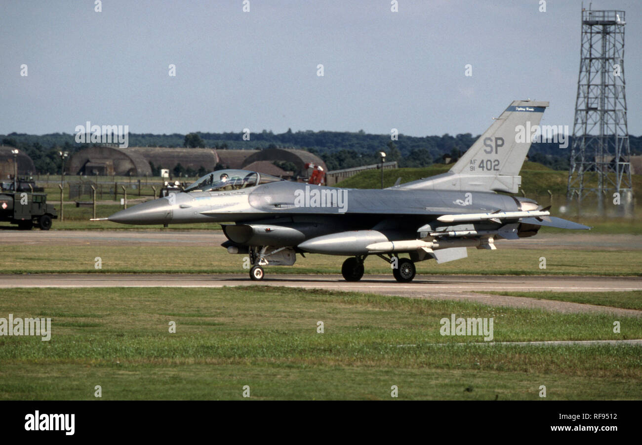 Il USAF United States Air Force General Dynamics F-16C Fighting Falcon Foto Stock