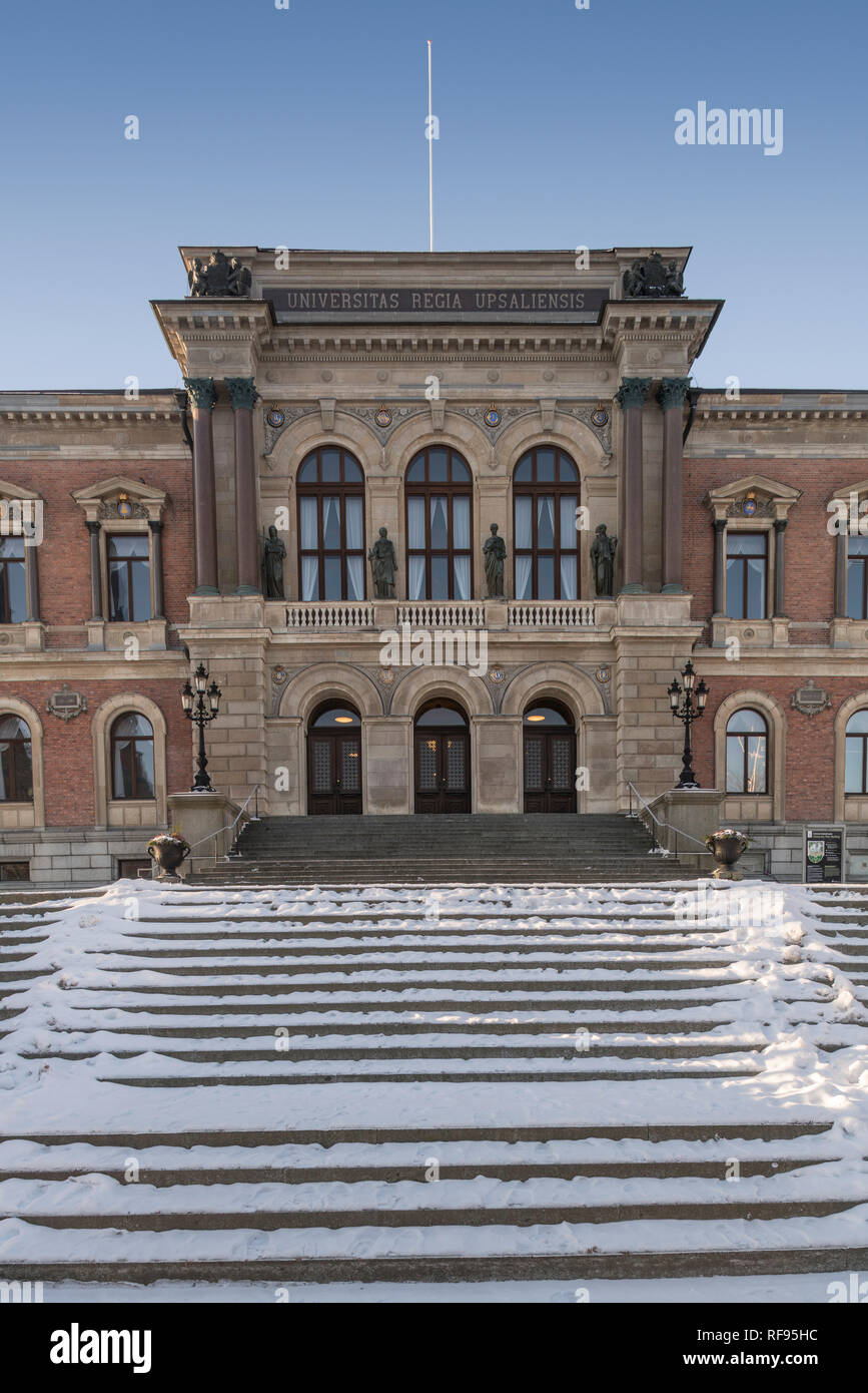 Università di Uppsala sala dal Parco di università di Uppsala, Scandinavia Foto Stock