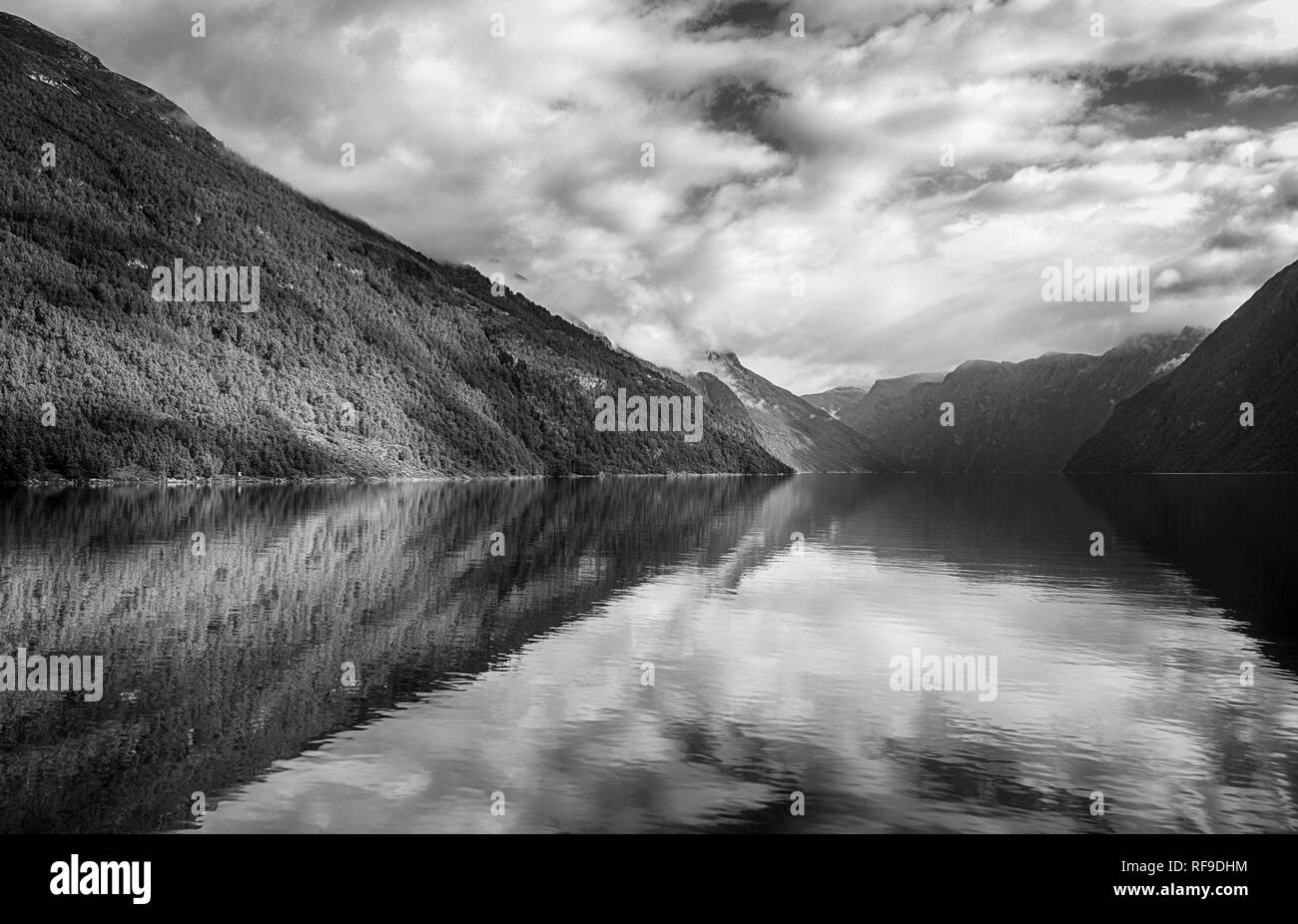 Bel paesaggio di BW.viaggi in Norvegia Foto Stock