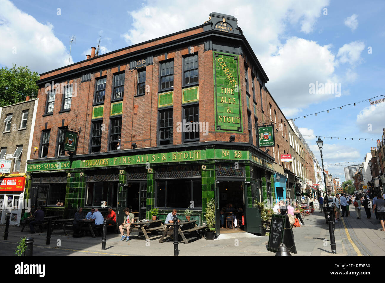 I bracci di Exmouth, Pub di Londra Foto Stock