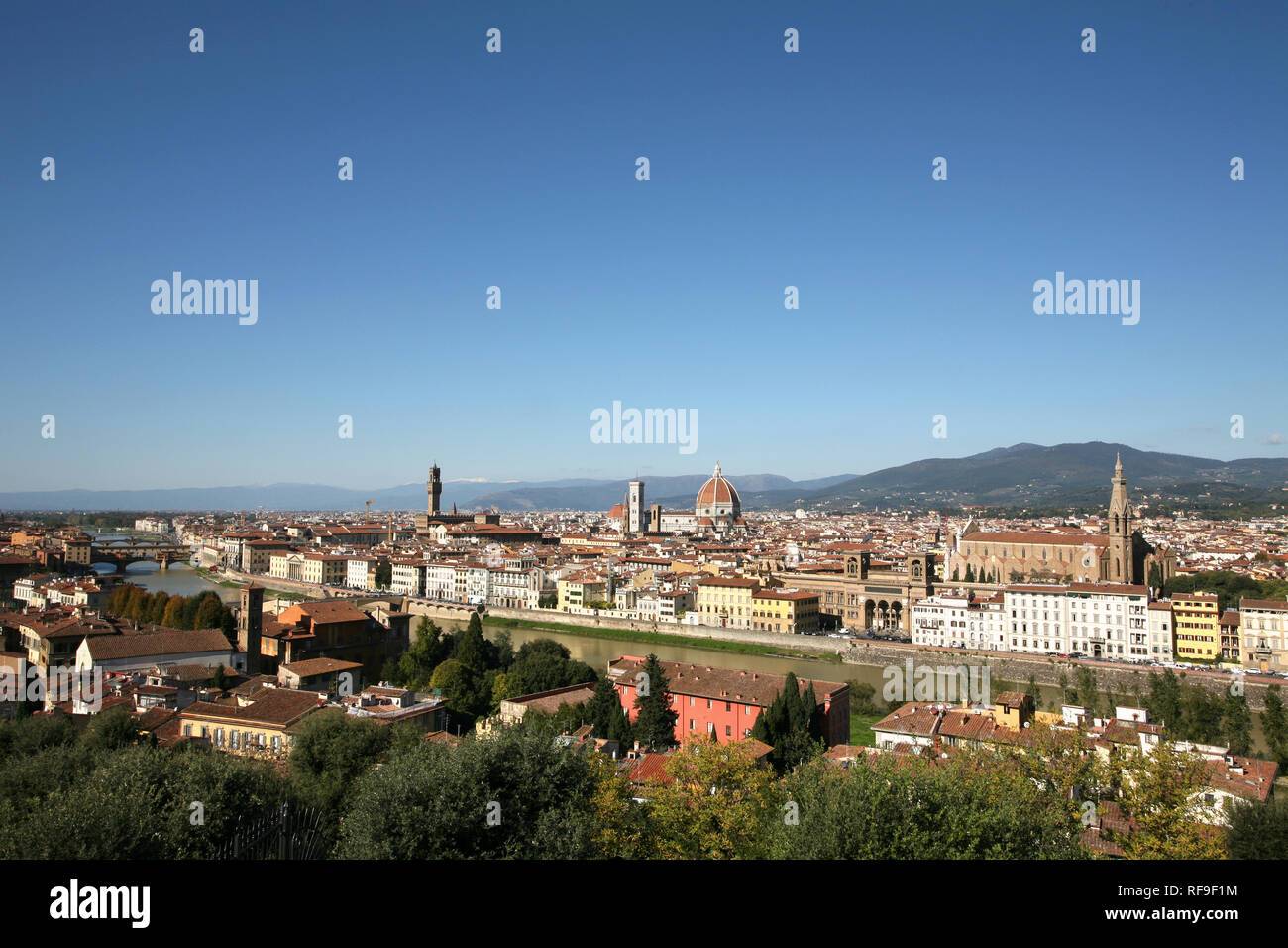 Bella città toscana Firenze in Italia Foto Stock
