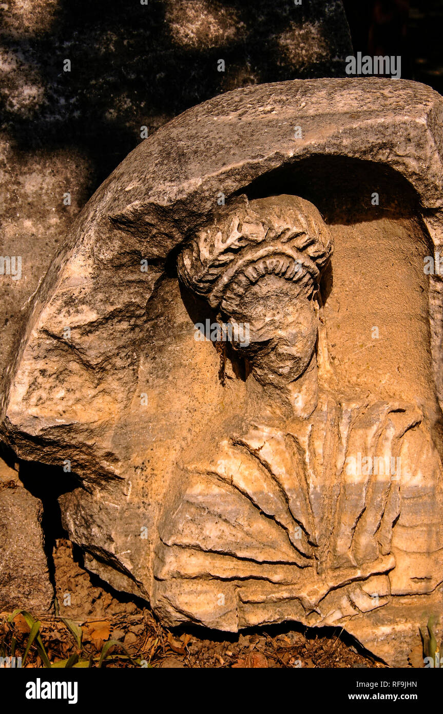 Sito archeologico di Troia. Truva, Canakkale, Marmara, Turchia occidentale Foto Stock
