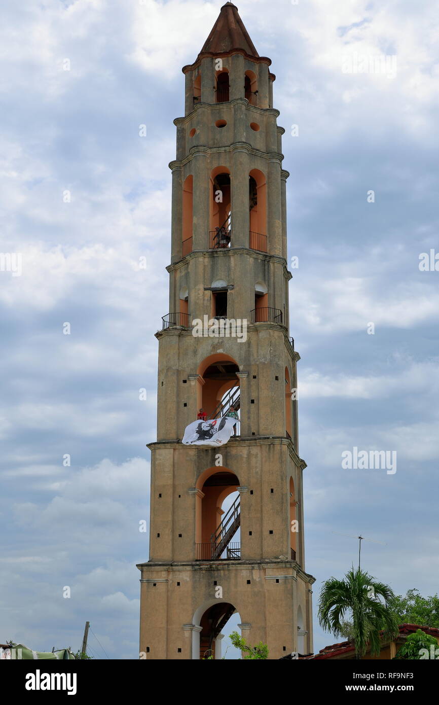 Trinidad, Cuba - torre di sorveglianza degli schiavi di Manaca iznaga fabbrica di zucchero. Foto Stock