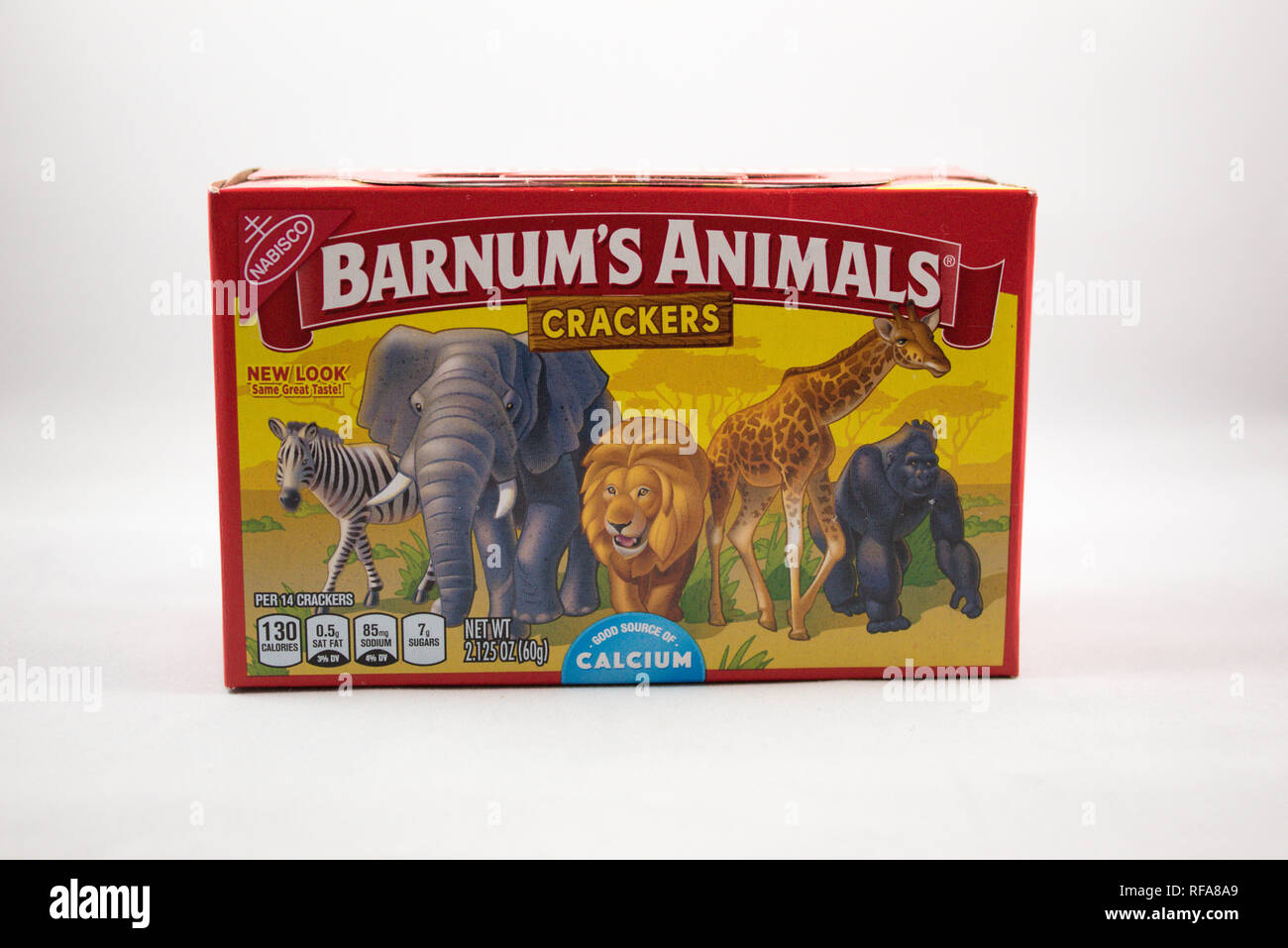 Foto del prodotto di Barnum's Animal Crackers box Foto Stock
