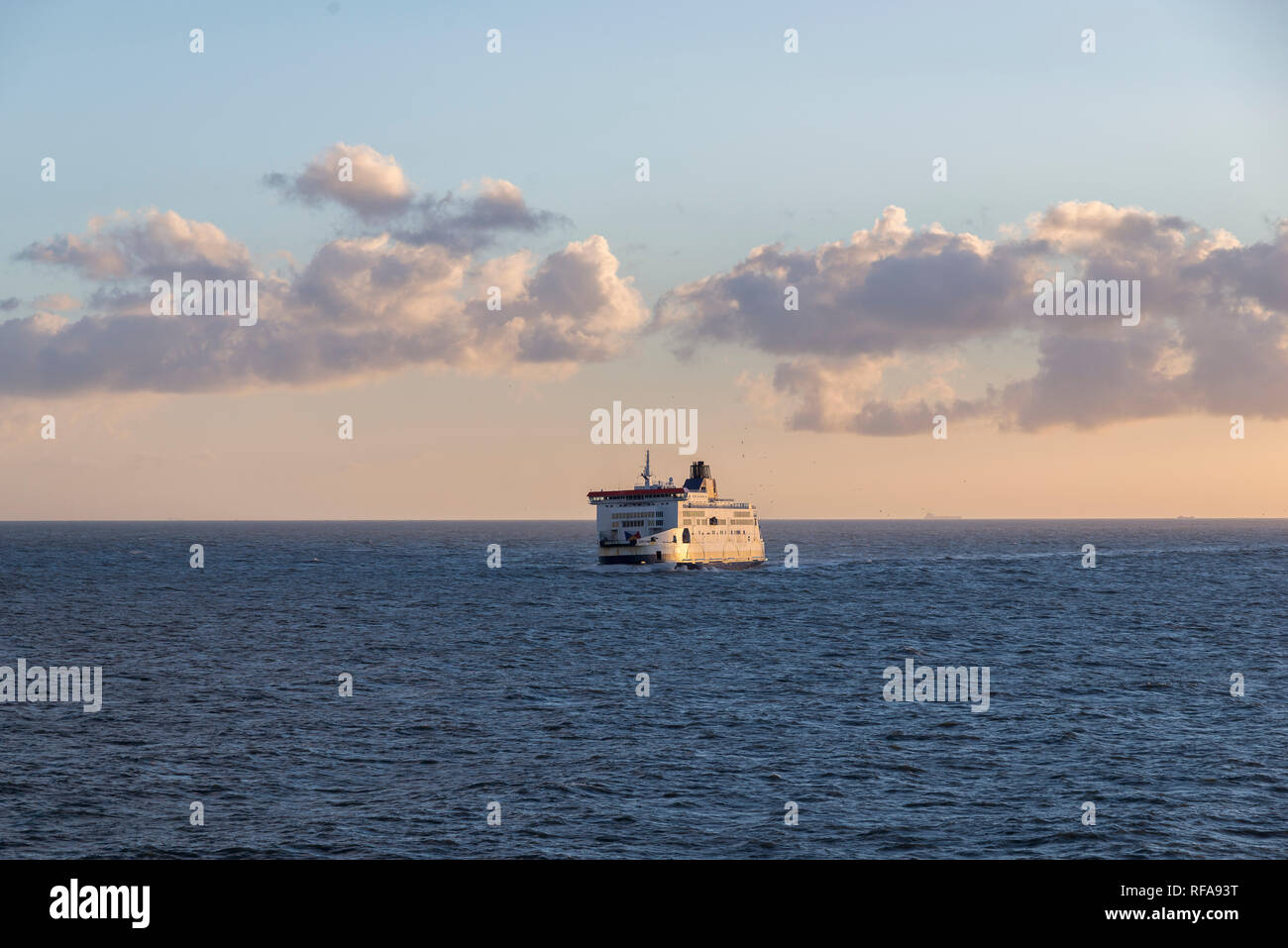 Traversata in traghetto, Dover-Calais, Foto Stock