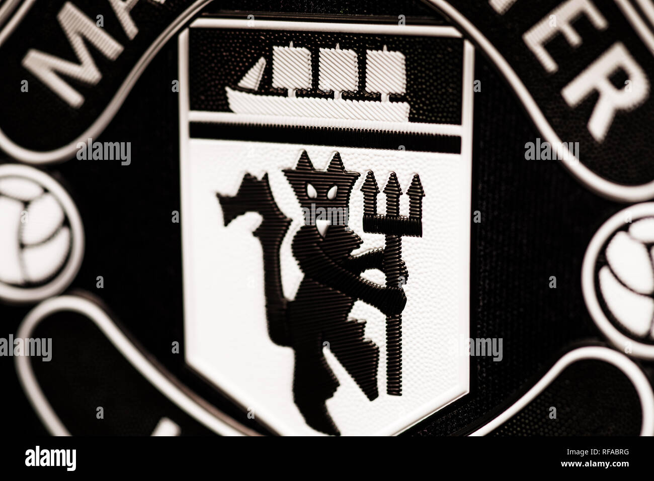 Il Manchester United EA Sports Limited Edition Jersey. Foto Stock