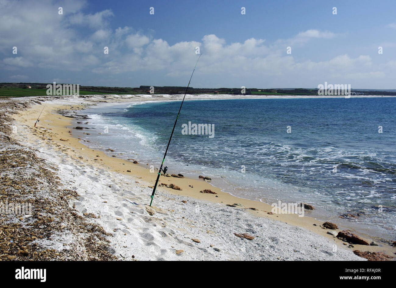 Cabras Sardegna Penisola Del Sinis Is Arutas Spiaggia