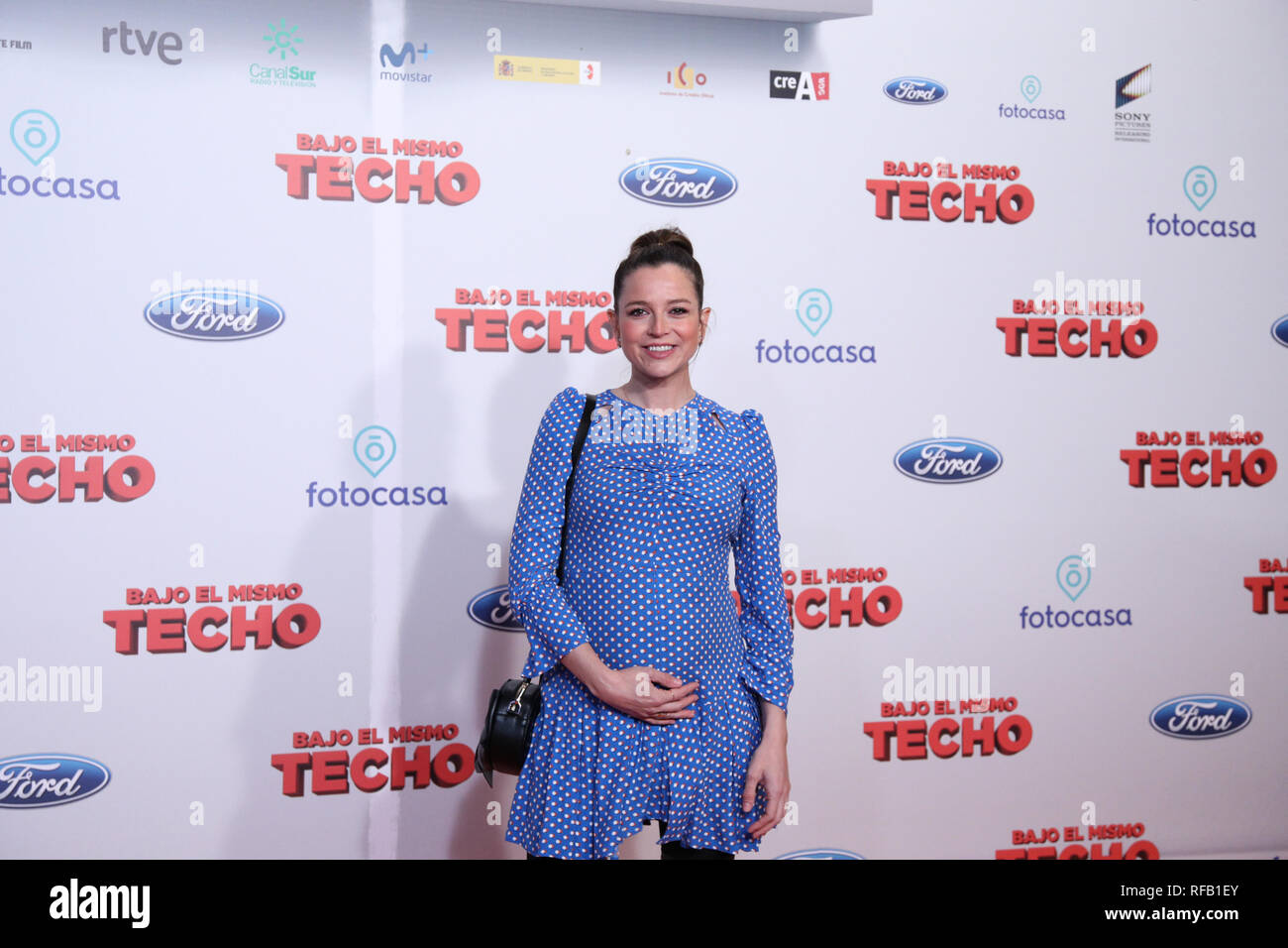 Aida Folch assiste la premiere del film "Bajo El Mismo Techo' in Madrid. Foto Stock