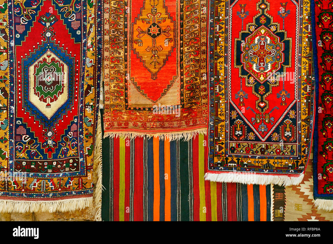 Kilim antichi e tappeti Turchi. Cappadocia. Anatolia centrale regione,  Turchia Foto stock - Alamy