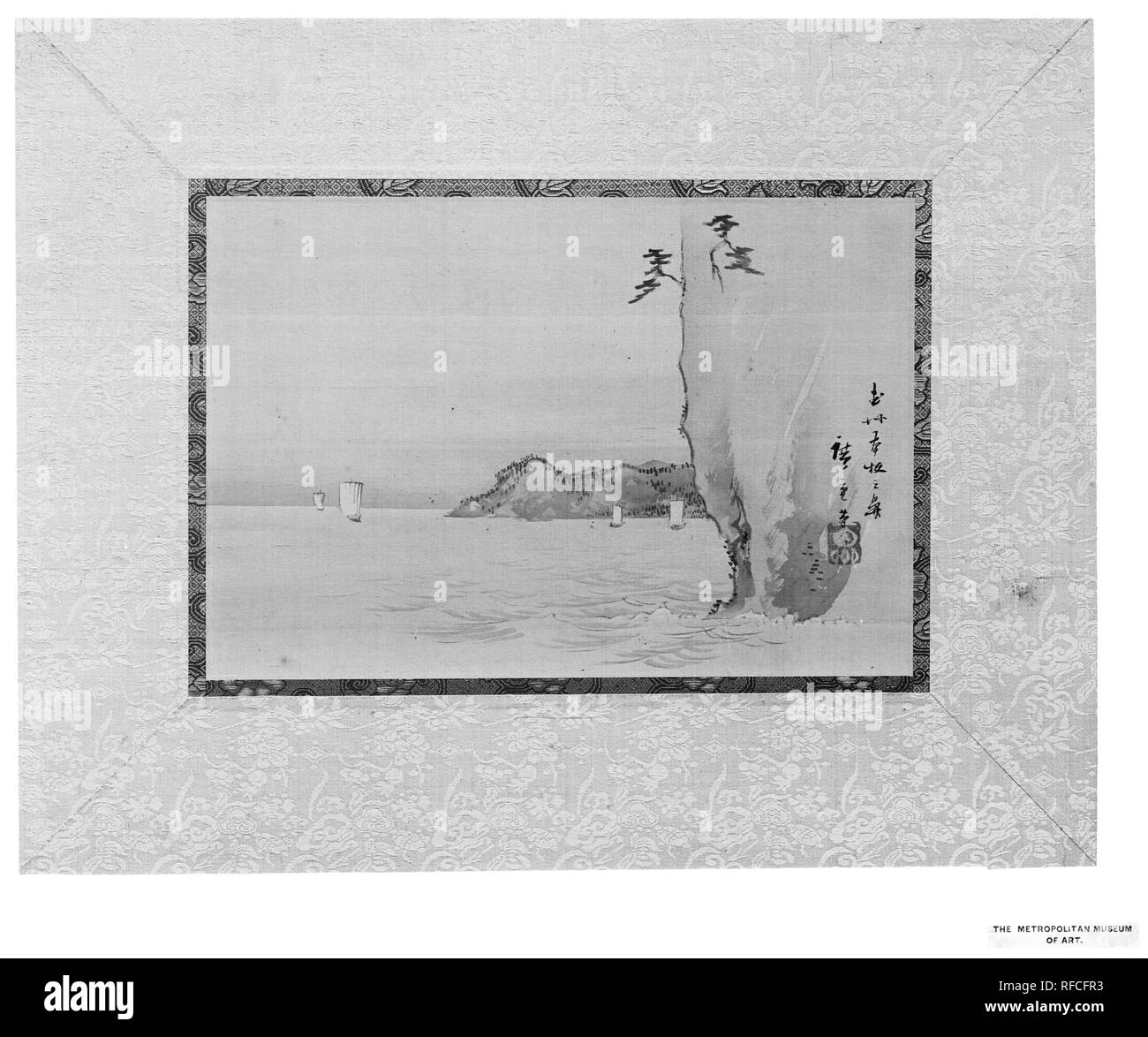 Honmoku Baia di Musashi provincia. Artista: Utagawa Hiroshige (giapponese, Tokyo (EDO) 1797-1858 Tokyo (EDO). Cultura: il Giappone. Dimensioni: 8 1/4 x 12 3/16 in. (20,9 x 31 cm). Data: del XIX secolo. Museo: Metropolitan Museum of Art di New York, Stati Uniti d'America. Foto Stock