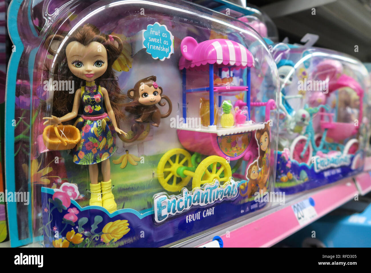 Toy Sezione Display a Kmart, NYC, STATI UNITI D'AMERICA Foto Stock