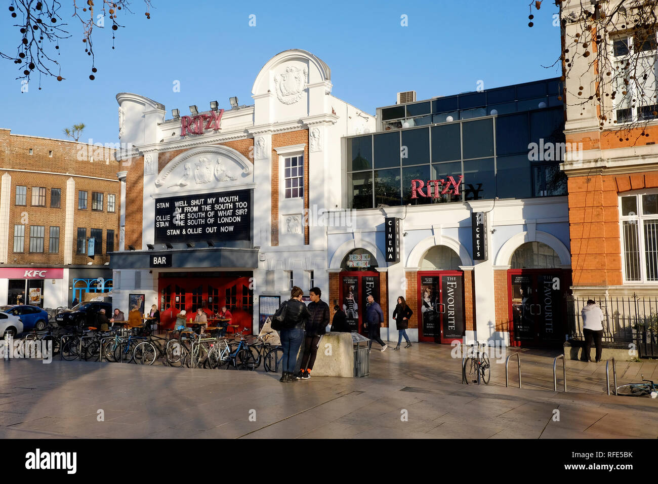 Una vista generale di Ritzy cinema di Brixton, Londra Foto Stock