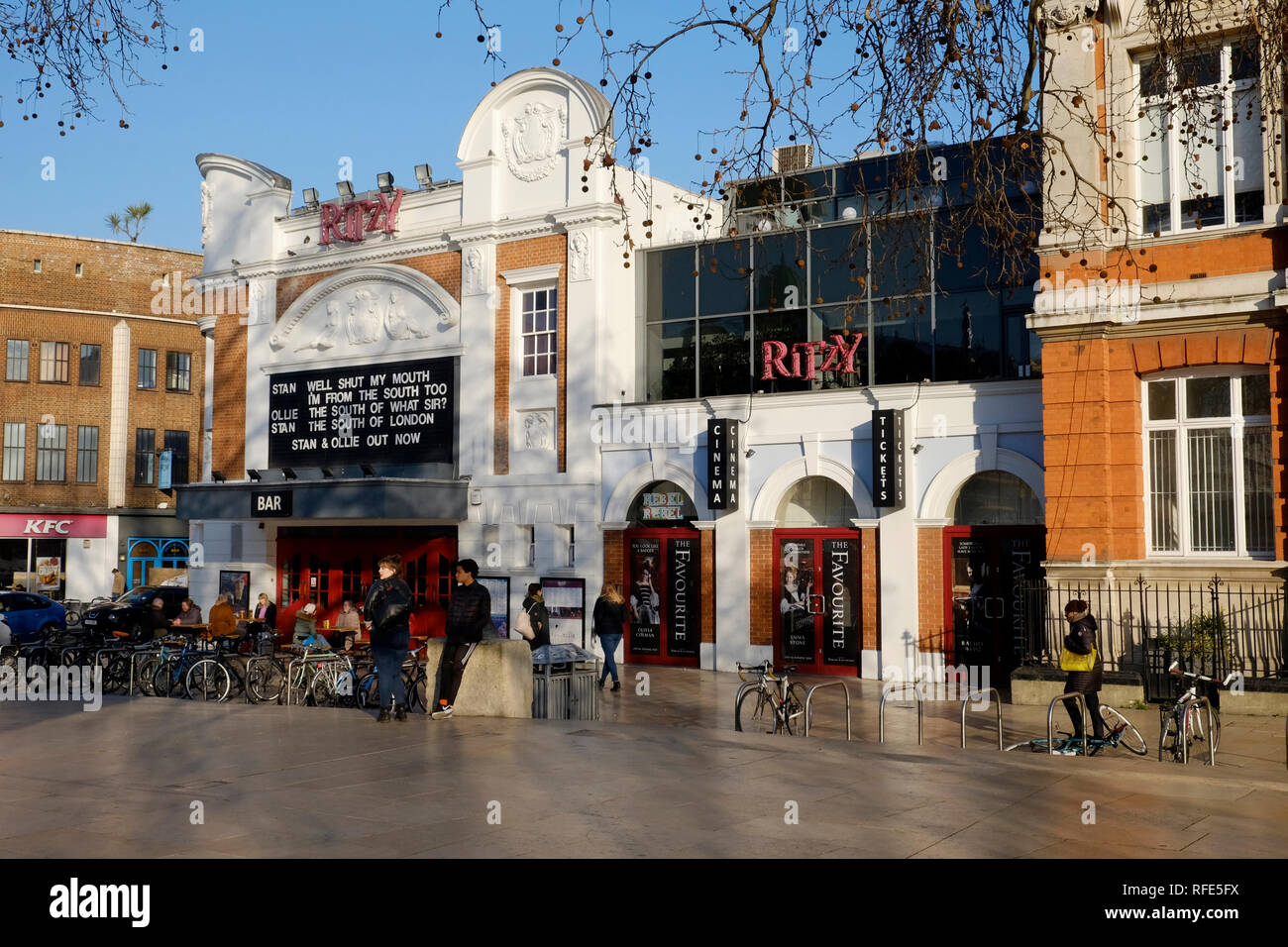Una vista generale di Ritzy cinema di Brixton, Londra Foto Stock