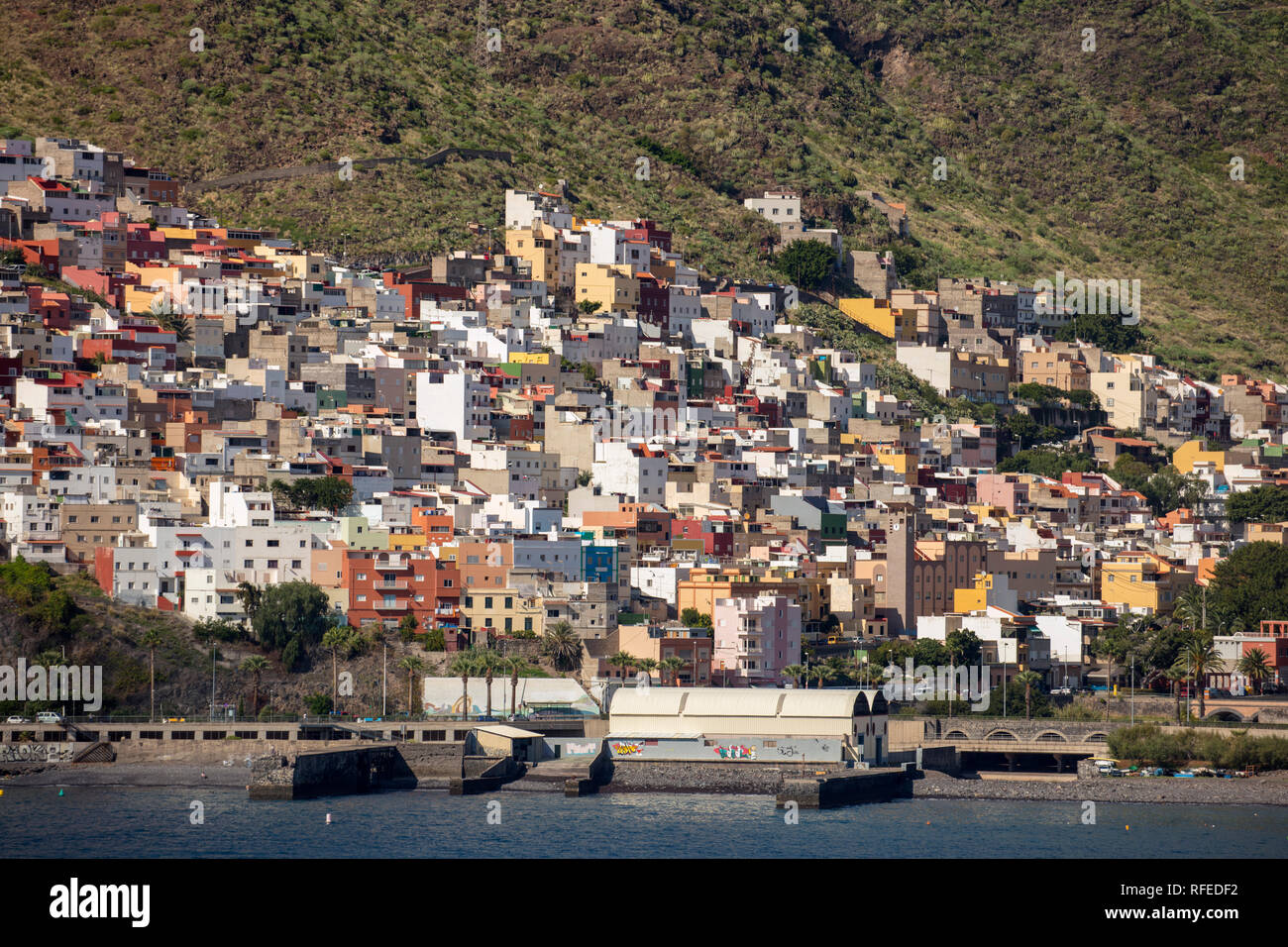 Spagna Isole Canarie, Tenerife, San Andres , a nord di Santa Cruz de Tenerife. Foto Stock