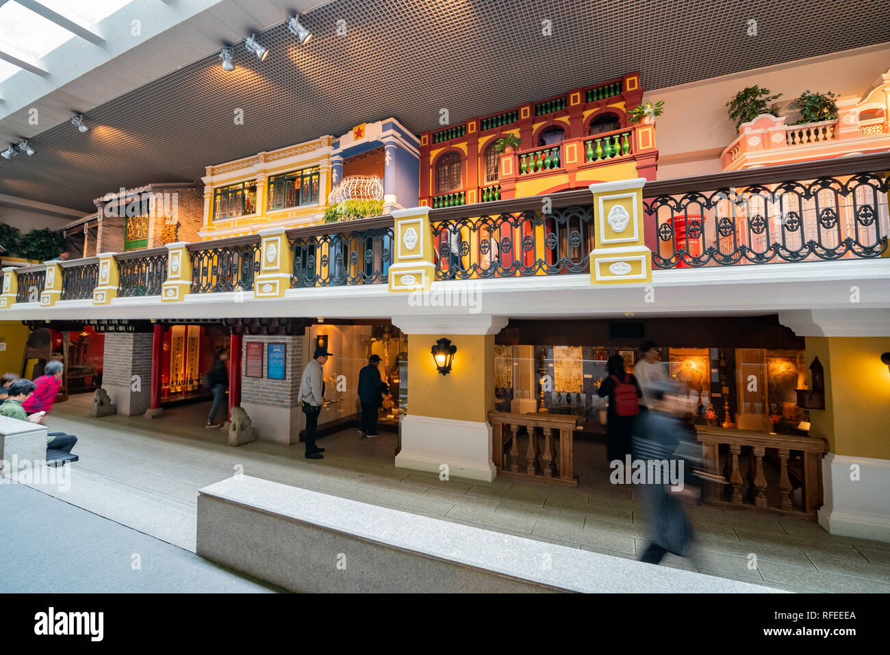 Macao, 24 dic: vista dell'interno del famoso Museo di Macao sul dicembre 24, 2018 a Macau Foto Stock