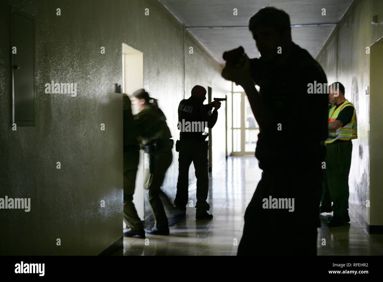 DEU Germania Linnich: Polizia training center scuola per funzionari di polizia che diventerà il trainer per le forze di polizia offiers nella loro casa Foto Stock