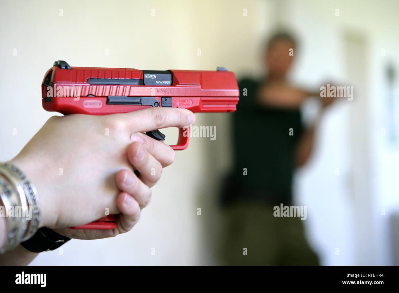 DEU Germania Linnich: Polizia training center scuola per funzionari di polizia che diventerà il trainer per le forze di polizia offiers nella loro casa Foto Stock