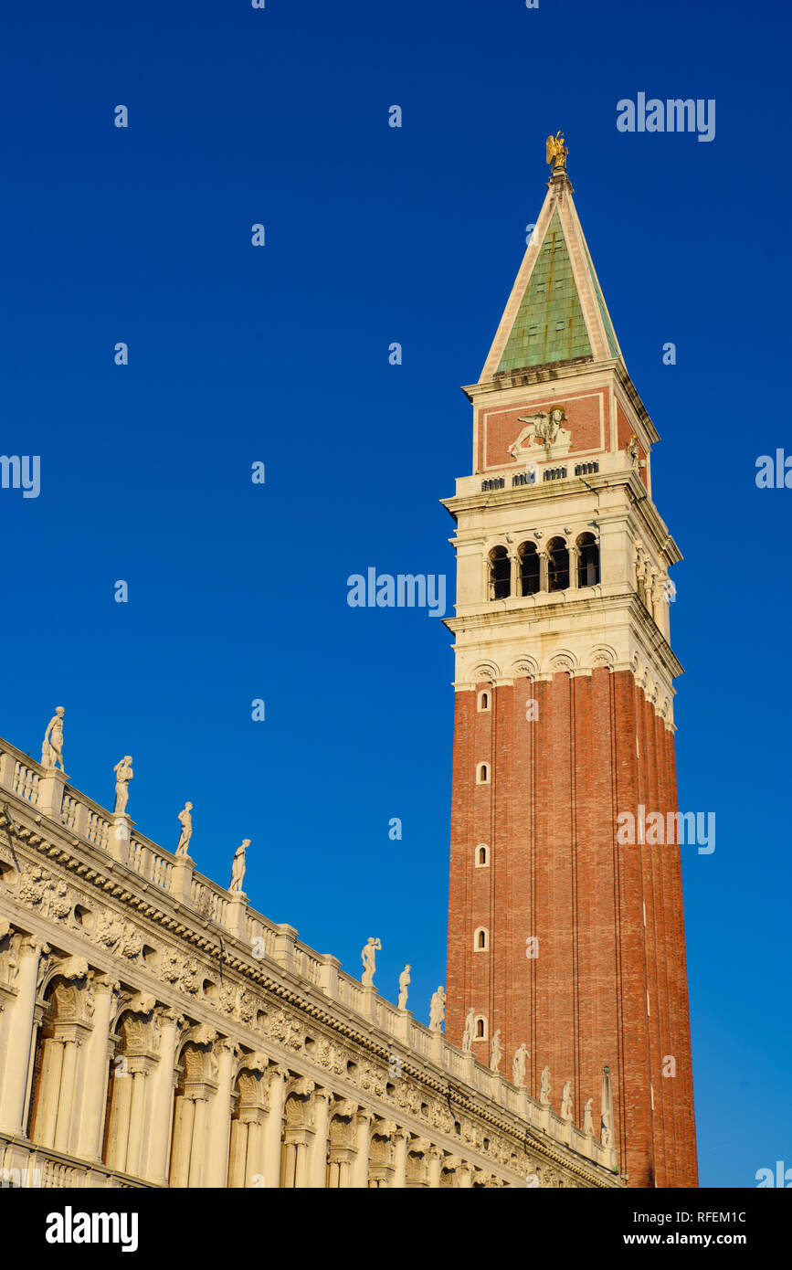 Campanile di San Marco, Venezia, Italia Foto Stock