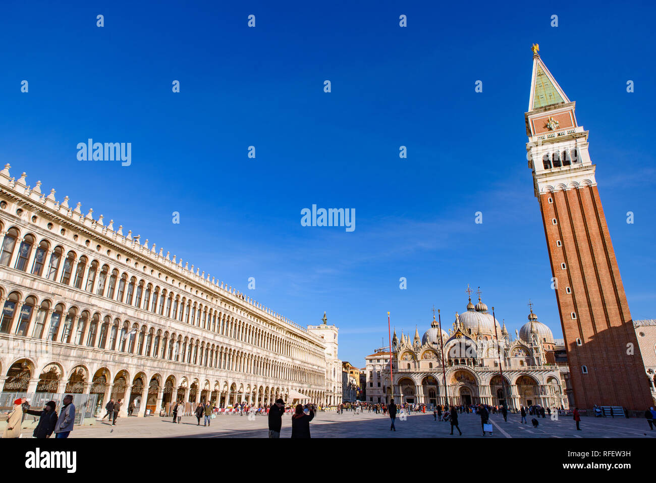 Piazza San Marco (Piazza San Marco), Venezia, Italia Foto Stock