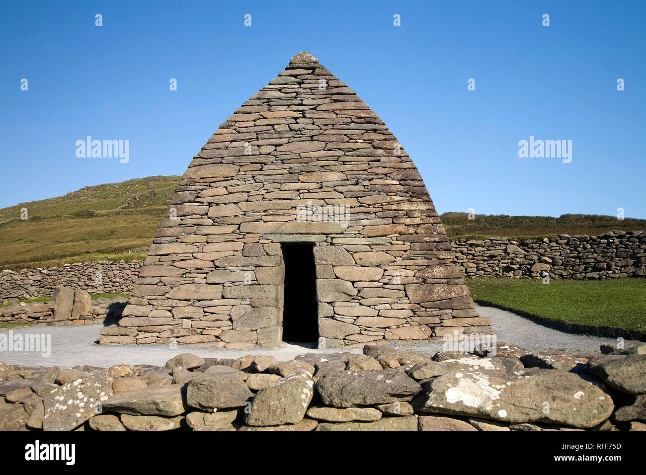 Gallarus oratorio, Co.Kerry, Irlanda Foto Stock