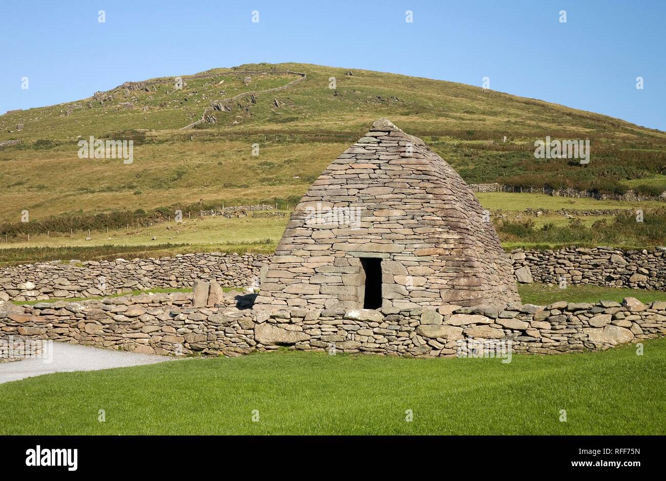 Gallarus oratorio, Co.Kerry, Irlanda Foto Stock