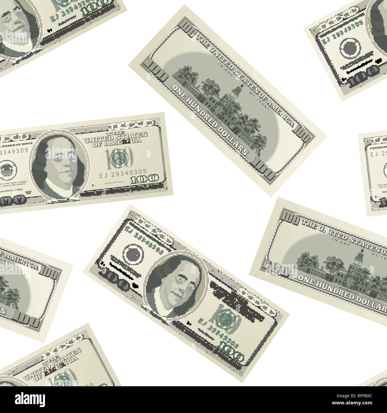 Dollari di banconote Immagini Vettoriali Stock - Alamy
