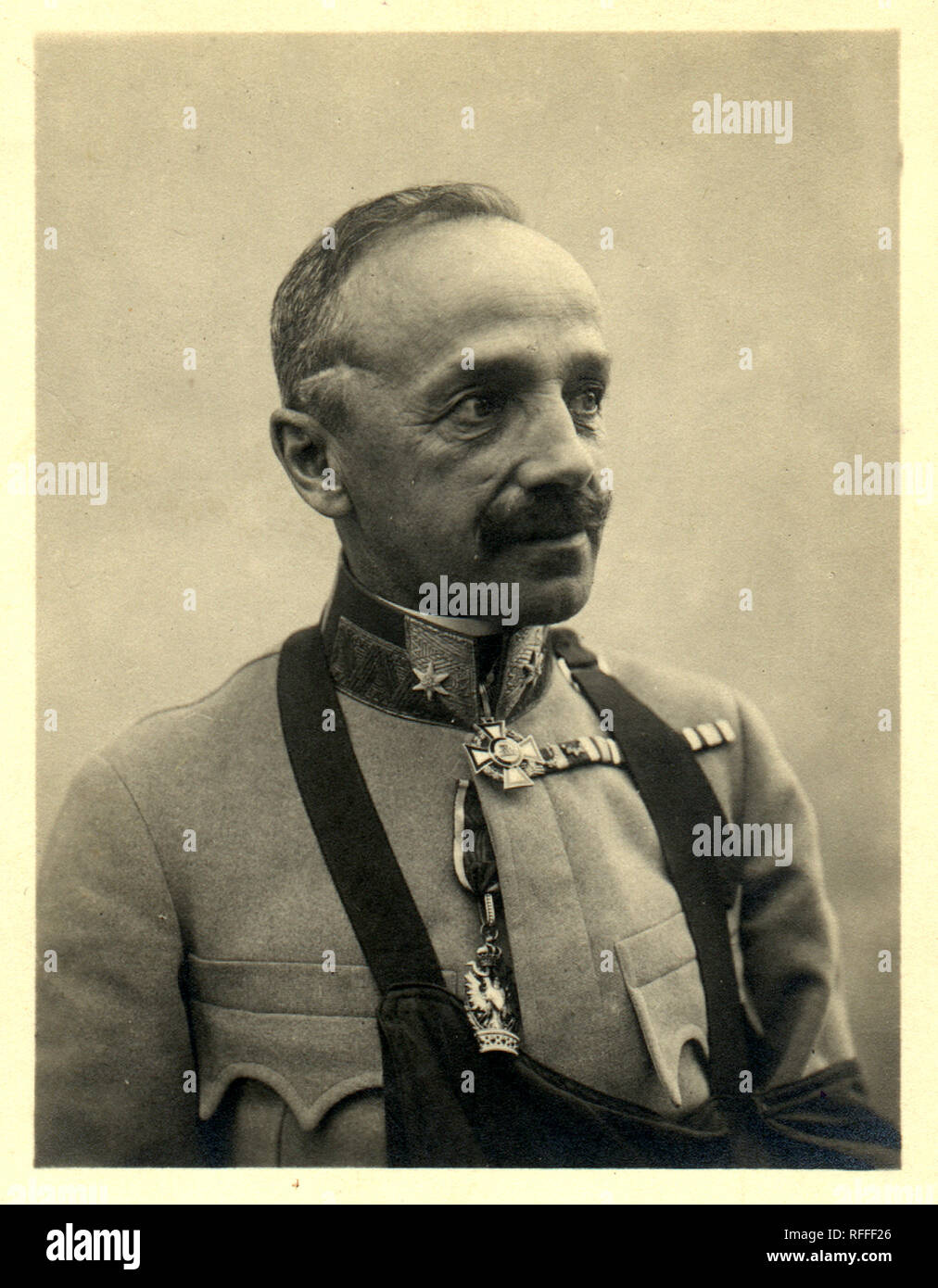 Guido Novak von Arienti (Milano, 21 gennaio 1859 – Vienna15 agosto 1928) è stato un generale austro-ungarico. Durante la prima guerra mondiale combatté prima sul fronte serbo e poi su quello italiano. Si distinse come comandante della Divisione, e più tardi di corpo d'armata, raggiunse il grado di Feldmarscialleutnant. Foto Stock