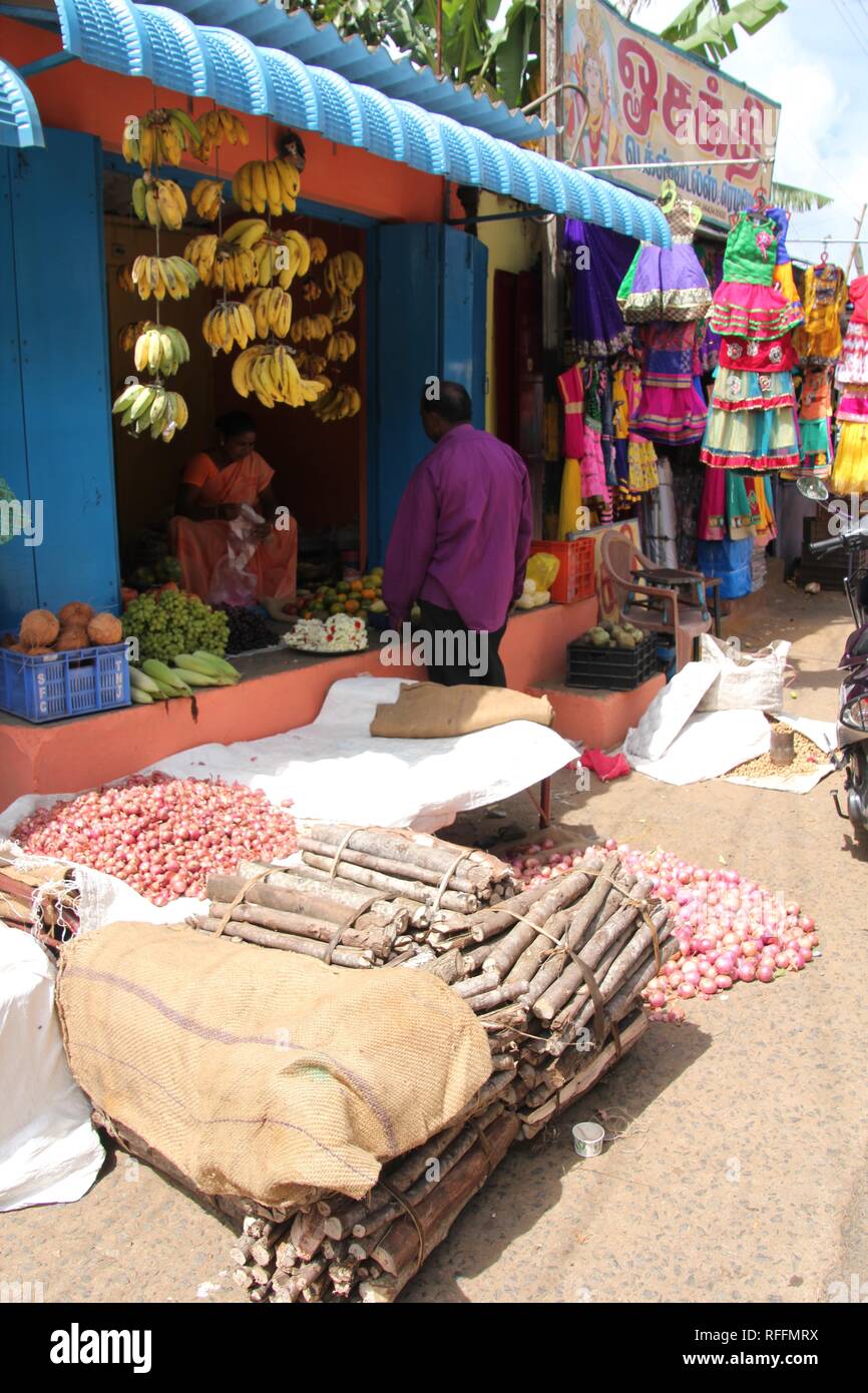 Vita a Yercaud - India Foto Stock