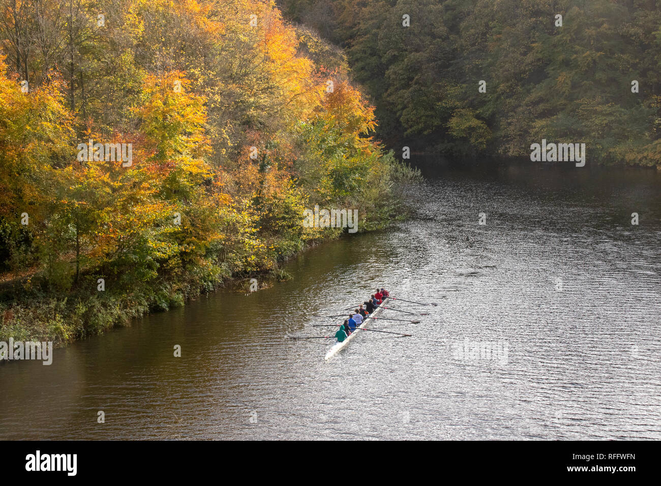 Usura del fiume, Durham City, Regno Unito Foto Stock