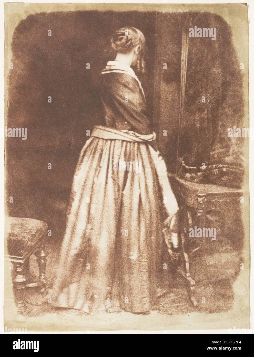 La sig.ra Murray mariana. Artista: David Ottavio Hill (British, Perth, Scozia 1802-1870 Edimburgo, Scozia); Robert Adamson (British, Andrews, Scozia 1821-1848 Andrews, Scozia). Studio fotografico: Hill e Adamson (British, active 1843-1848). Data: 1843-47. Museo: Metropolitan Museum of Art di New York, Stati Uniti d'America. Foto Stock