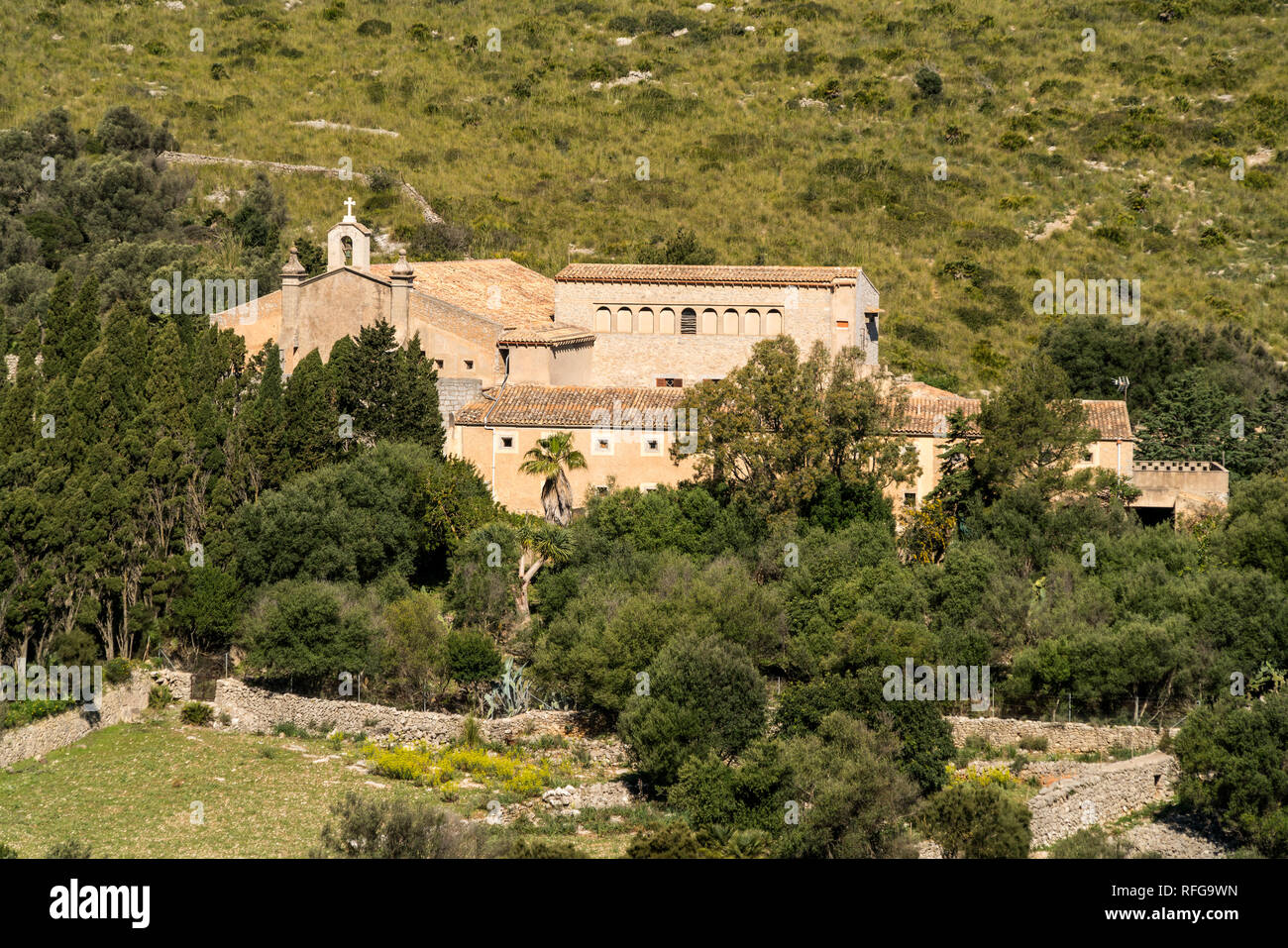 Ermita de Betlem Massiv im von Arta, Mallorca, Balearen, Spanien | Ermita de Betlem, Arta mountain range, Maiorca, isole Baleari, Spagna, Foto Stock