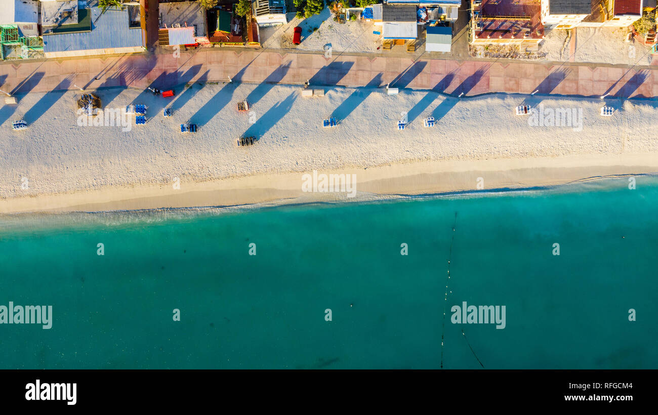 Il Boardwalk, Philipsburg, Saint Martin isola, St Martin, Sint Maarten Mar dei Caraibi Foto Stock