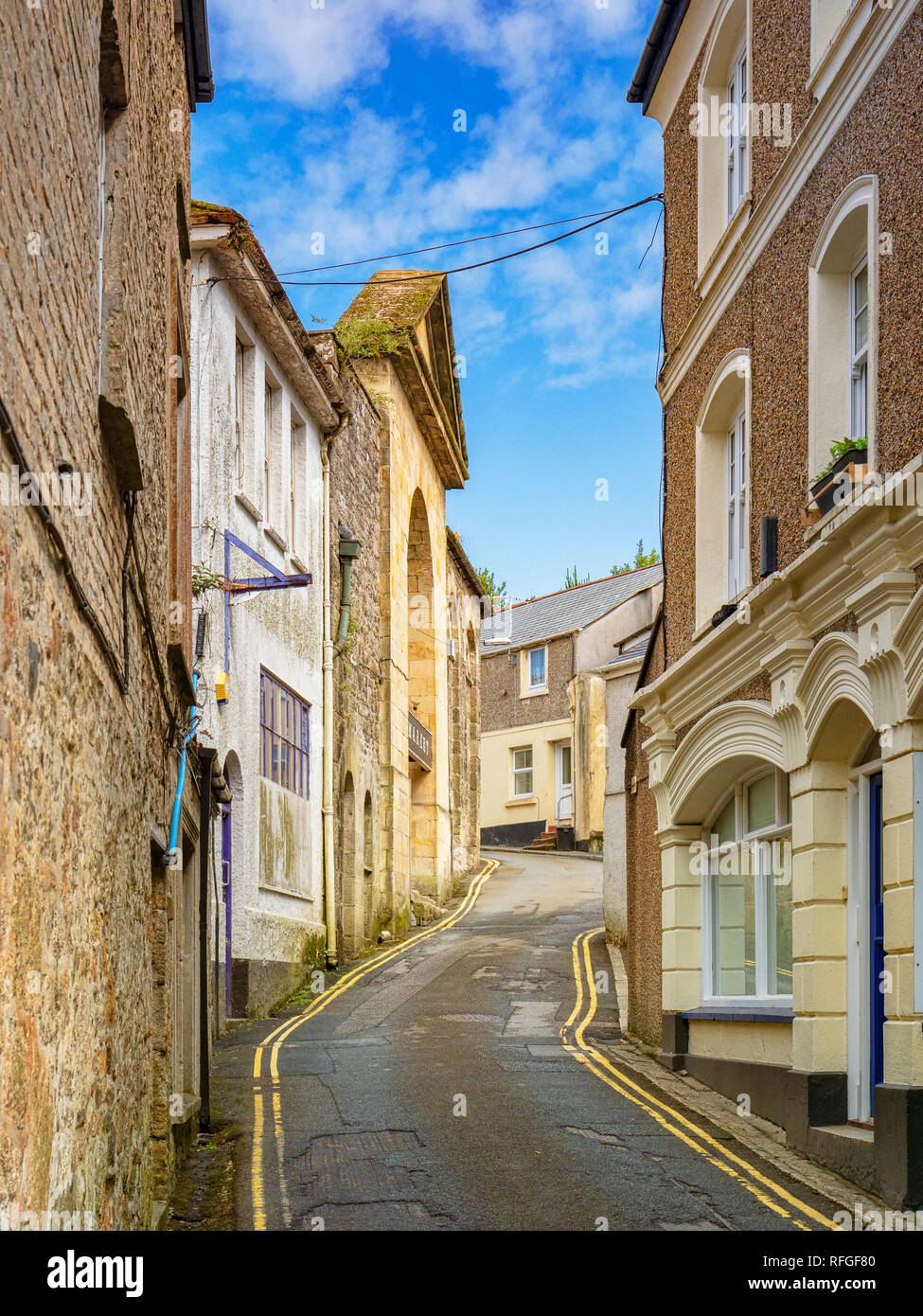 North Street, St Austell, Cornwall, Regno Unito Foto Stock