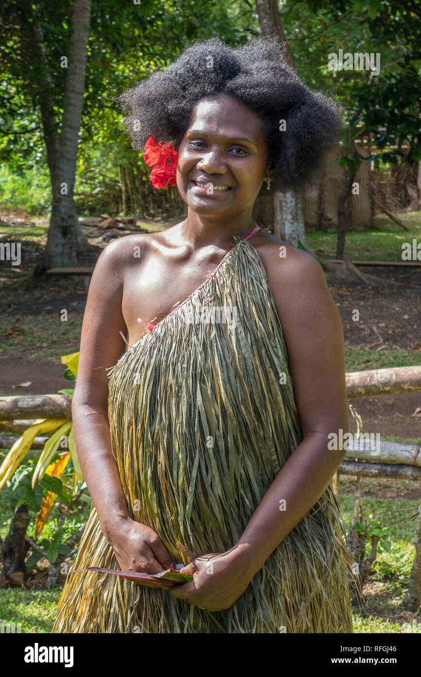 Vanuatu, Aneityum isola, Keamu villaggio culturale Foto Stock
