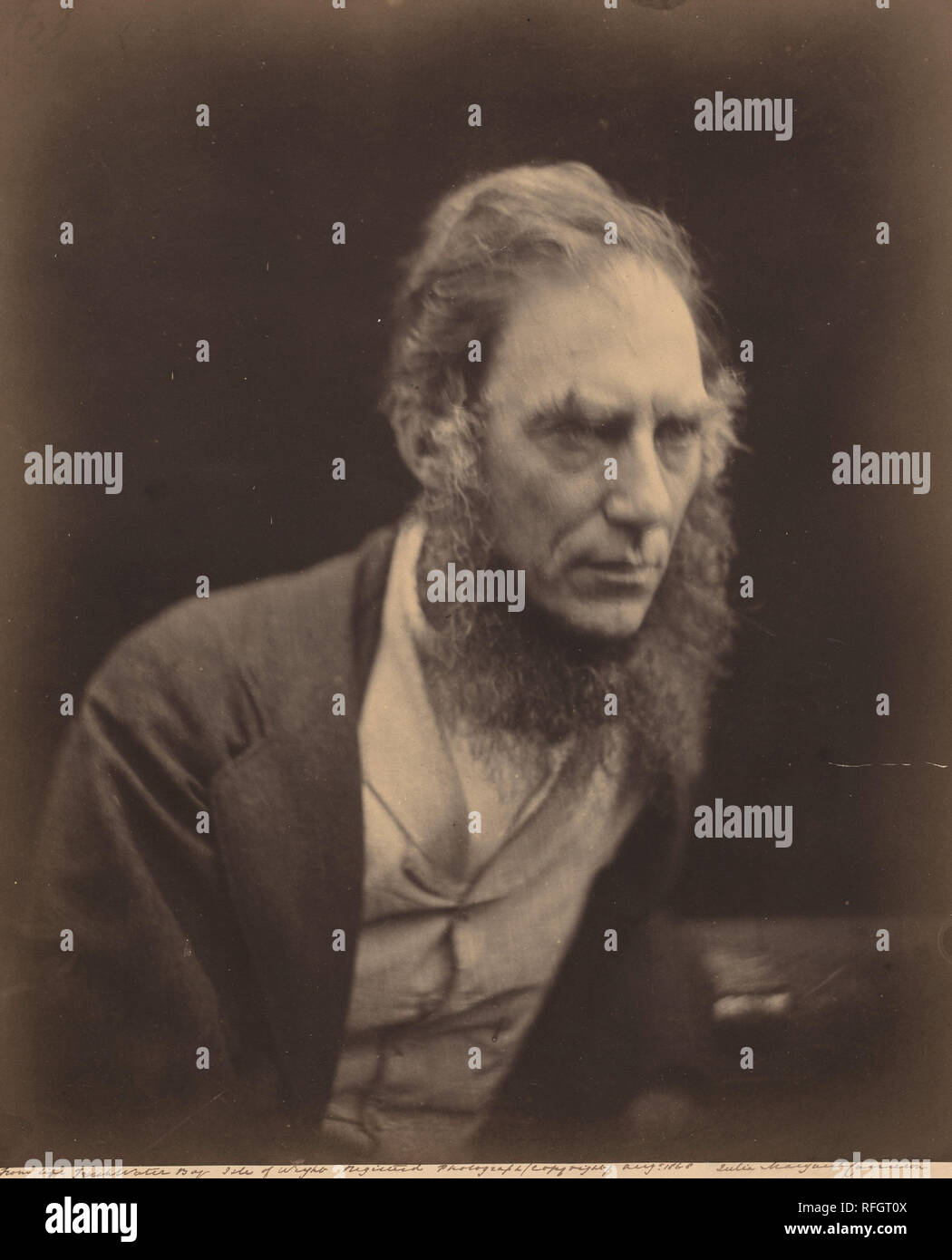 Giuseppe D. Hooker. Data: 1868. Dimensioni: Immagine: 32.7 x 26.83 cm (12 7/8 x 10 9/16 in.). Montaggio: 54.13 x 45,72 cm (21 5/16 x 18 in.). Medium: albume stampa da un wet collodio negativo. Museo: National Gallery of Art di Washington DC. Autore: Julia Margaret Cameron. Foto Stock