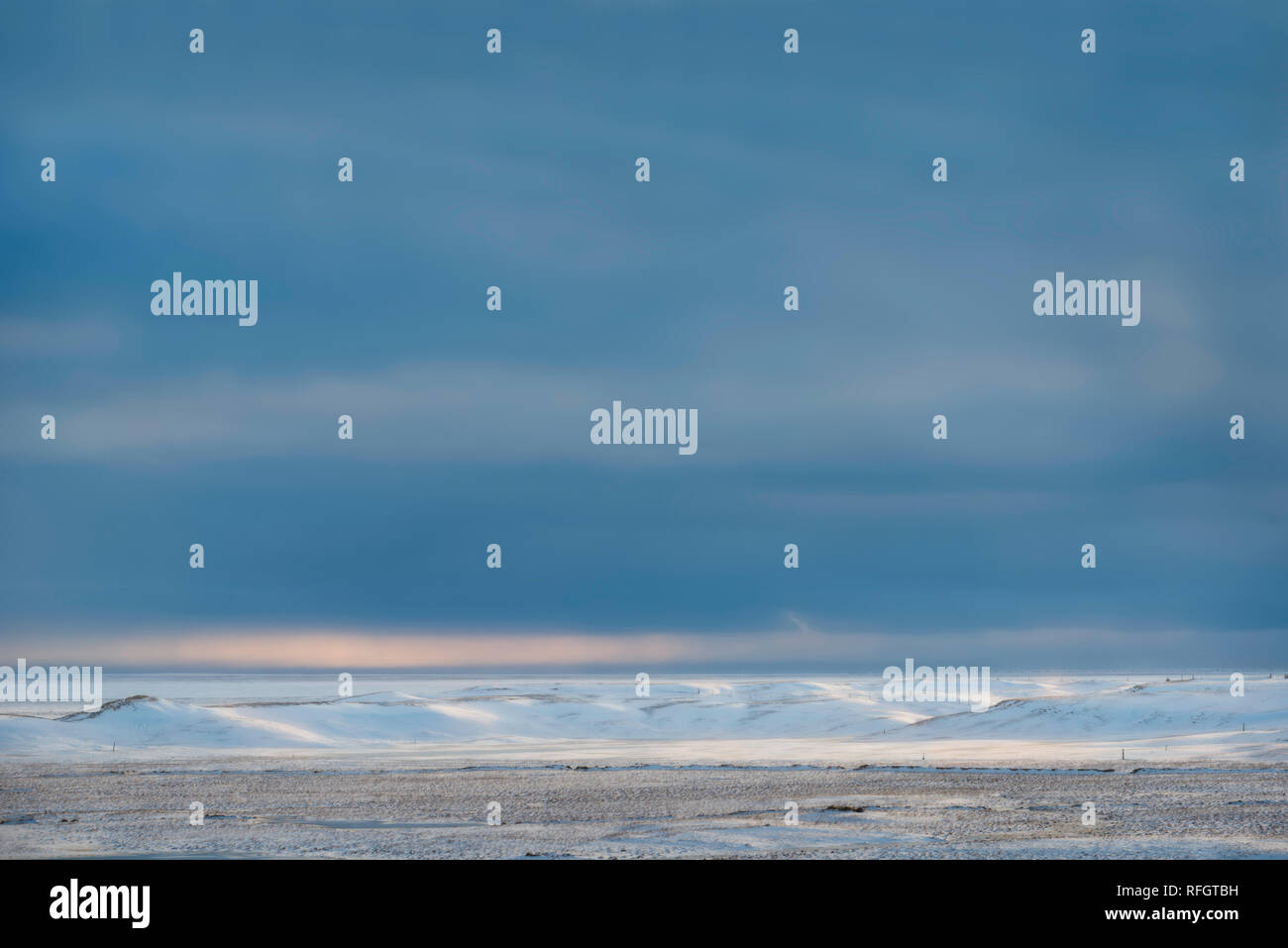 Tundra artica in Islanda. Fotografato da Hotel Laki. Foto Stock