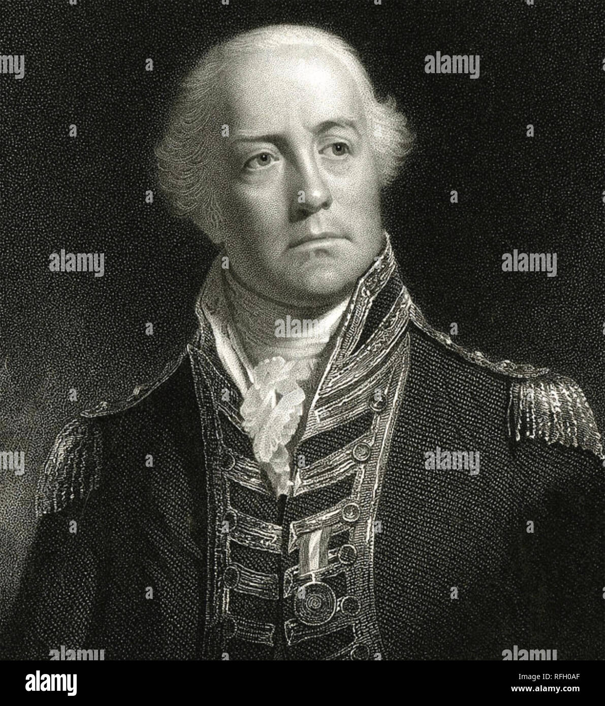 JAMES GAMBIER (1723-1789) Royal Navy vice ammiraglio Foto Stock