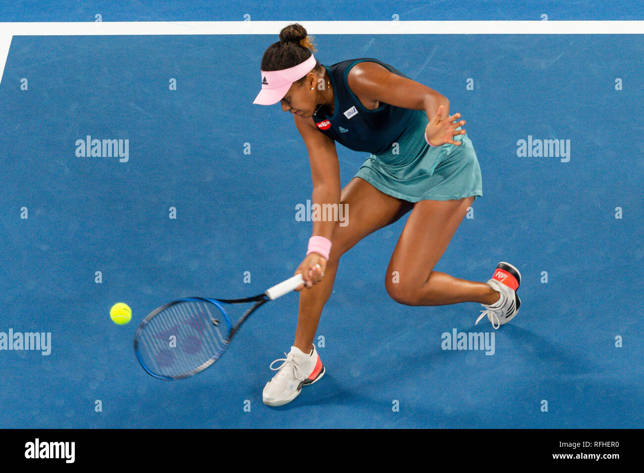 Melbourne, Australia. 26 gen, 2019. Naomi Osaka dal Giappone ha vinto il il titolo femminile al 2019 Australian Open Grand Slam torneo di tennis a Melbourne, Australia, ed è diventato il nuovo numero uno al mondo. Frank Molter/Alamy Live news Foto Stock