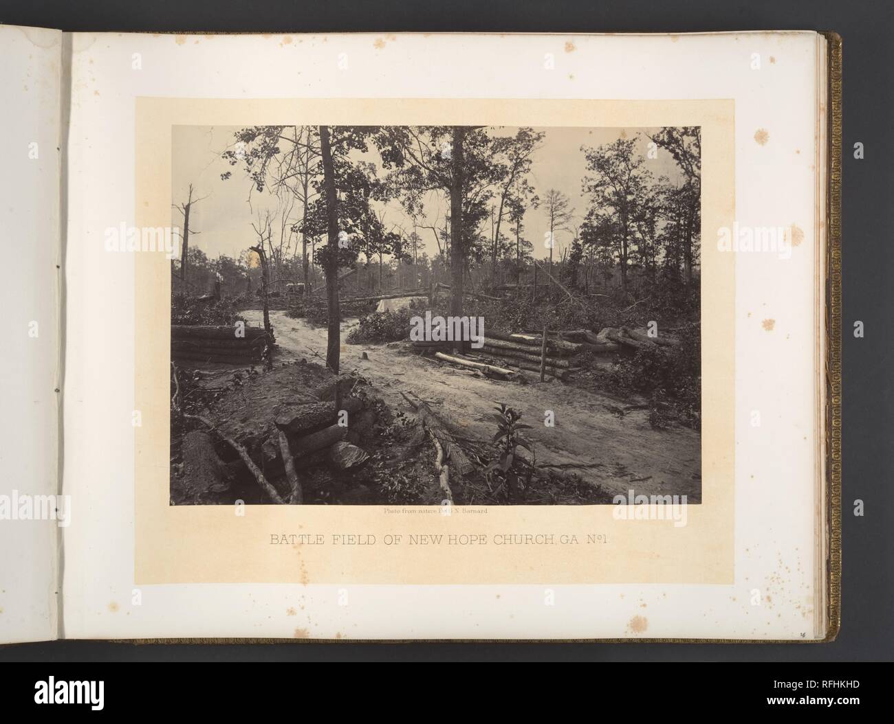 Campo di battaglia e di nuova speranza la Chiesa, Georgia No. 1. Artista: George N. Barnard (American, 1819-1902). Data: 1860s. Museo: Metropolitan Museum of Art di New York, Stati Uniti d'America. Foto Stock