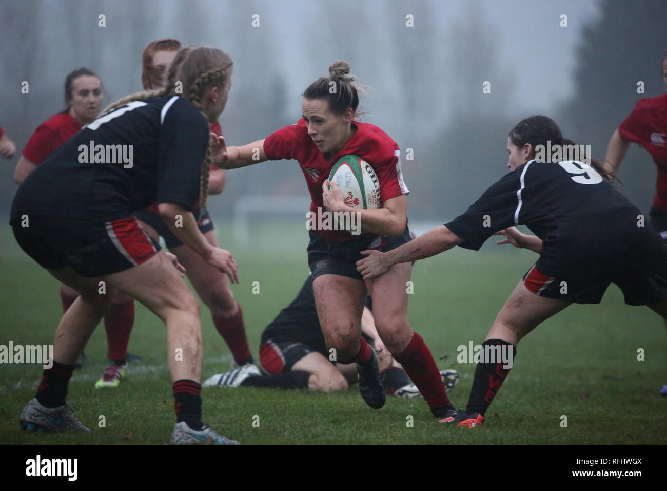 Rsu donne gioco di rugby 15/11/2017 Foto Stock