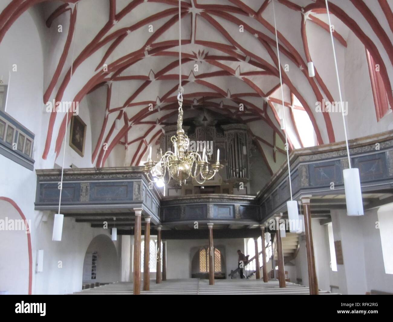 Bad Freienwalde St Nikolai Westblick. Foto Stock