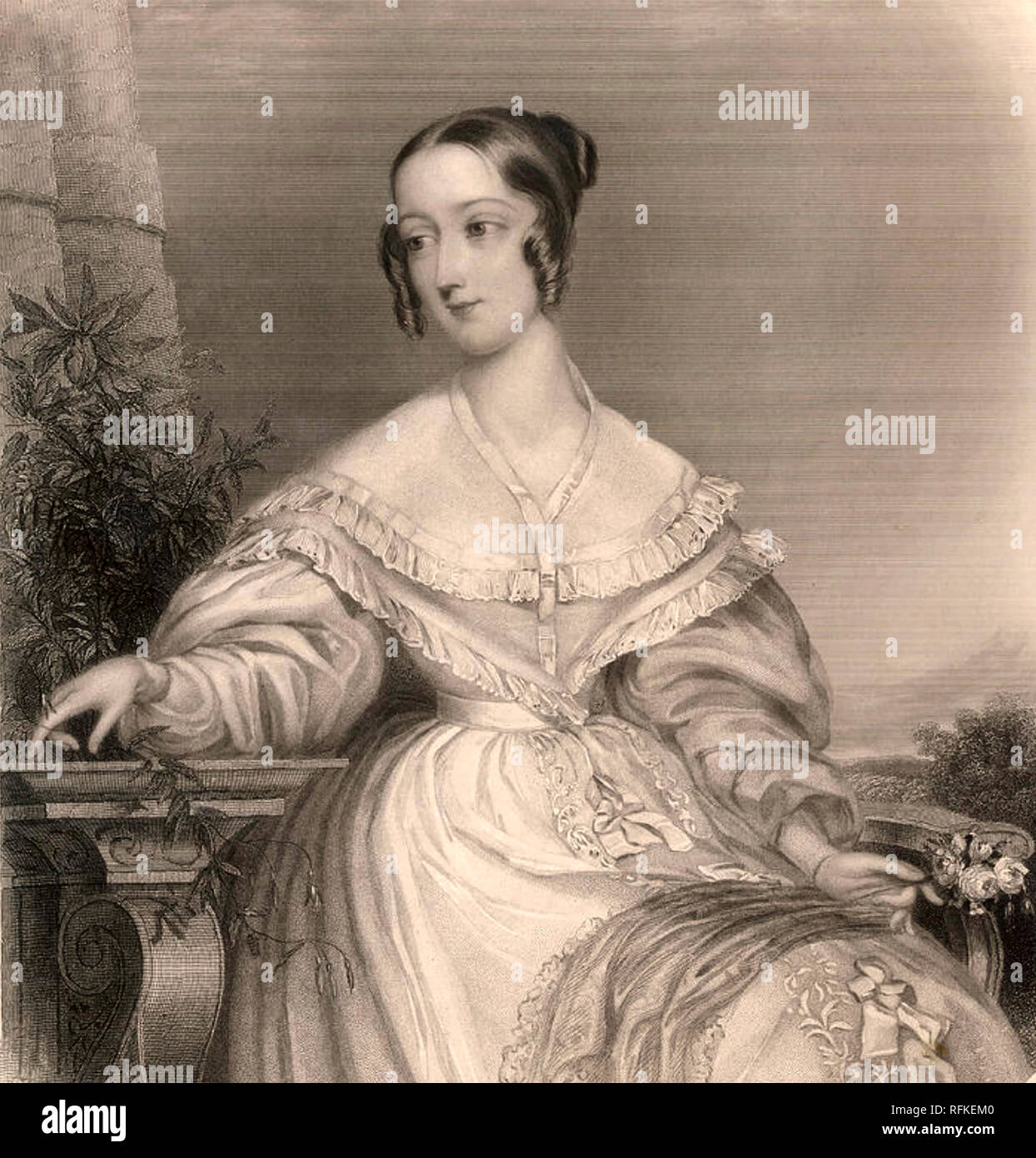 FLORA HASTINGS (1806-1839) British aristocratico, signora in attesa di duchessa di Kent Foto Stock