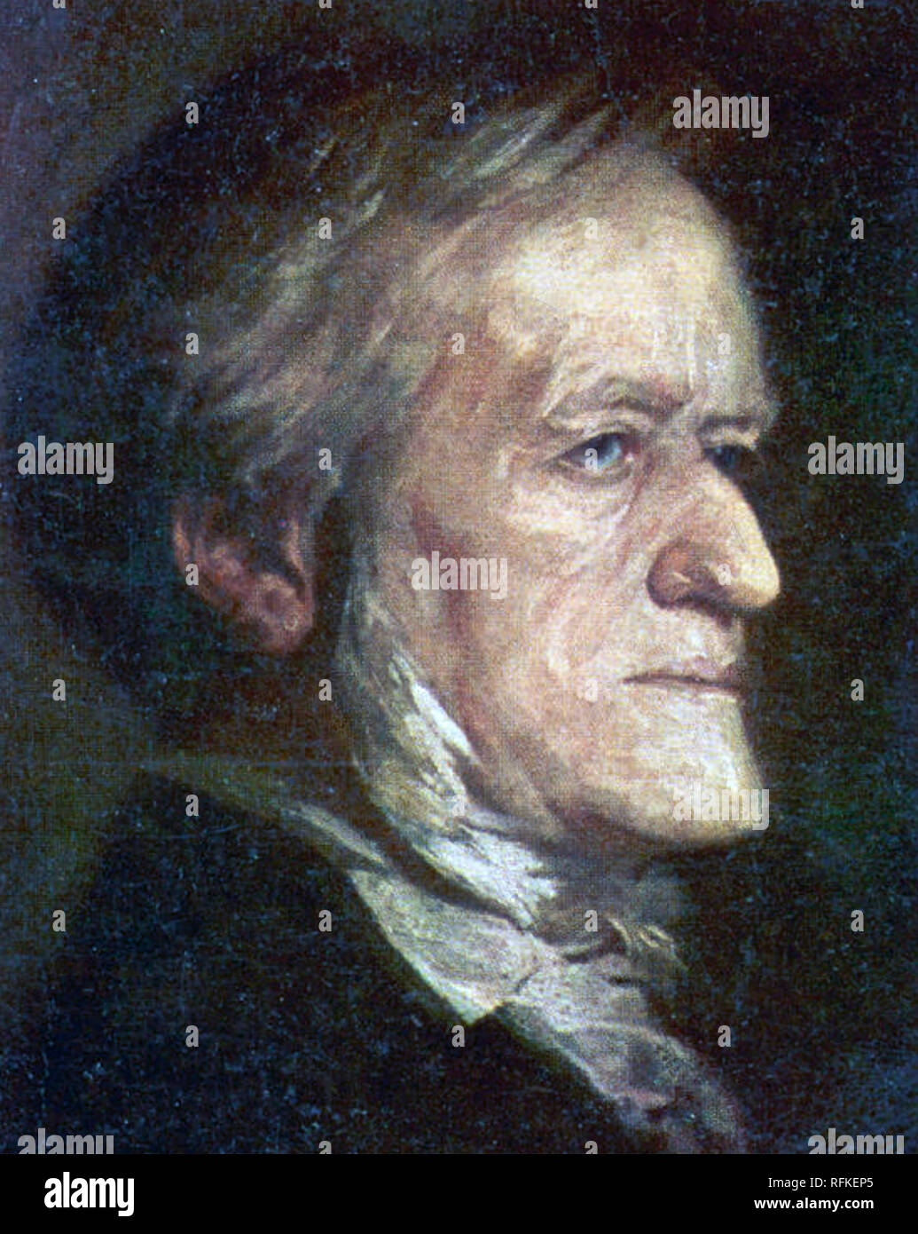 RICHARD Wagner (1813-1883) del compositore tedesco circa 1870 Foto Stock