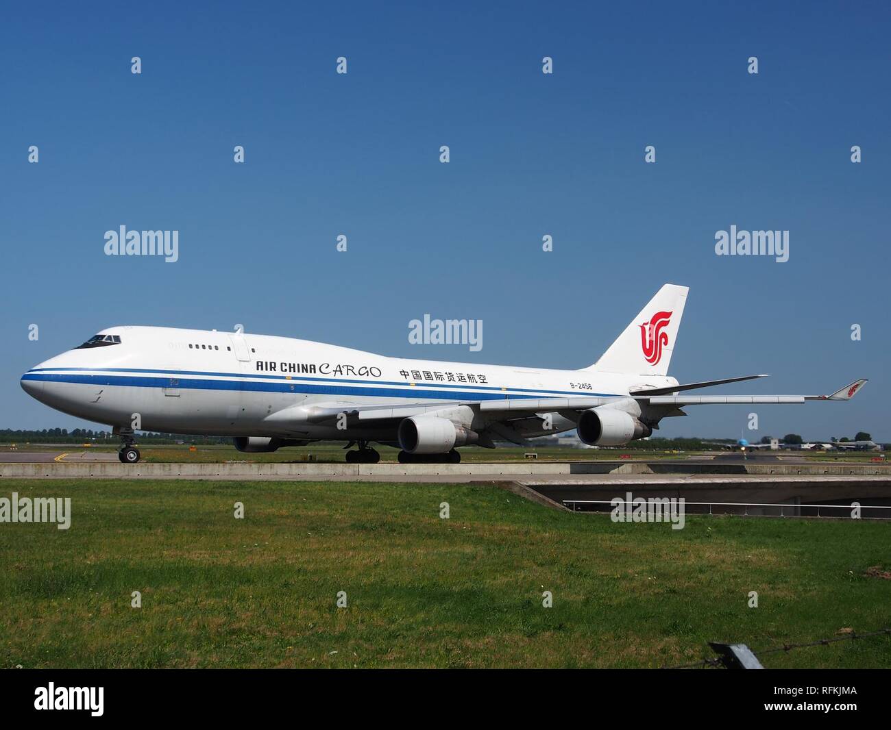 B-2456 Boeing B747-4J6(BCF) Air China Cargo,CN 24346 in rullaggio 21Luglio2013 pic-007. Foto Stock