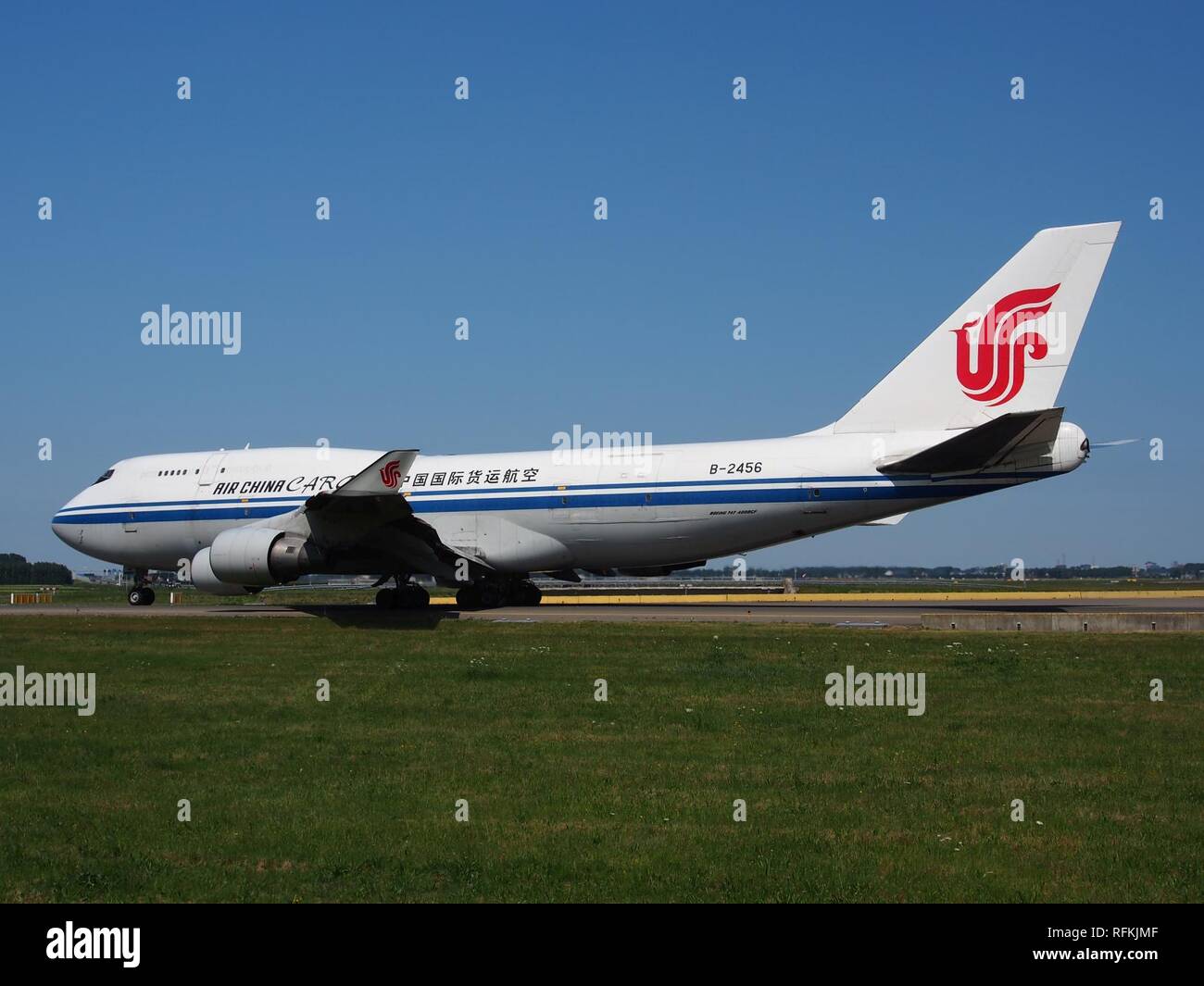 B-2456 Boeing B747-4J6(BCF) Air China Cargo,CN 24346 in rullaggio 21Luglio2013 pic-012. Foto Stock