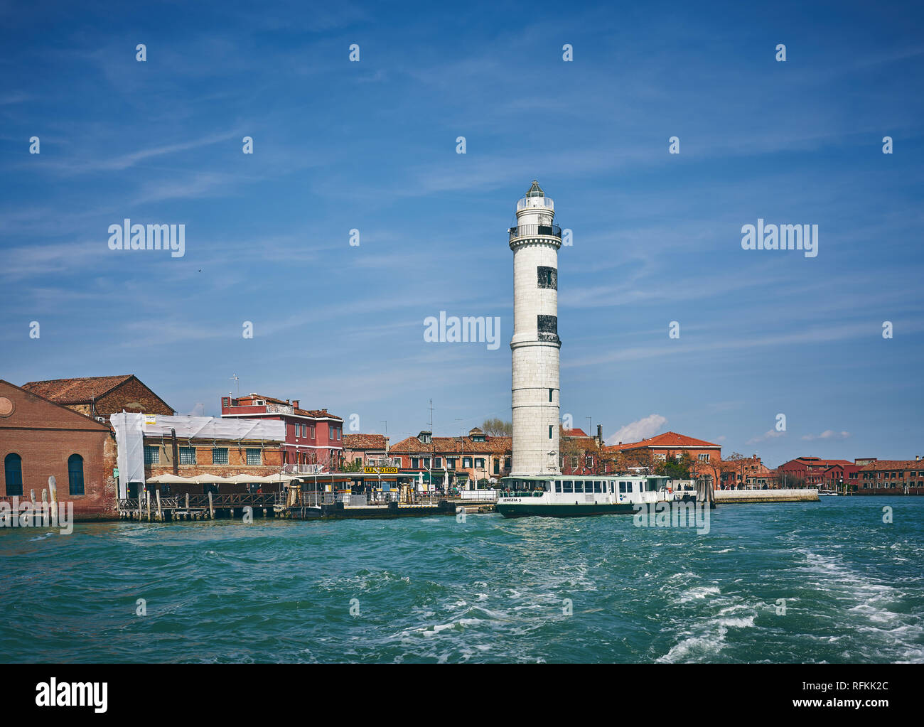 Faro di Murano / Murano, Venezia, Italia Foto Stock