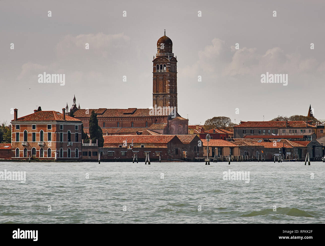 Ingresso a Venezia con ritorno da Murano, da Venezia, Italia Foto Stock